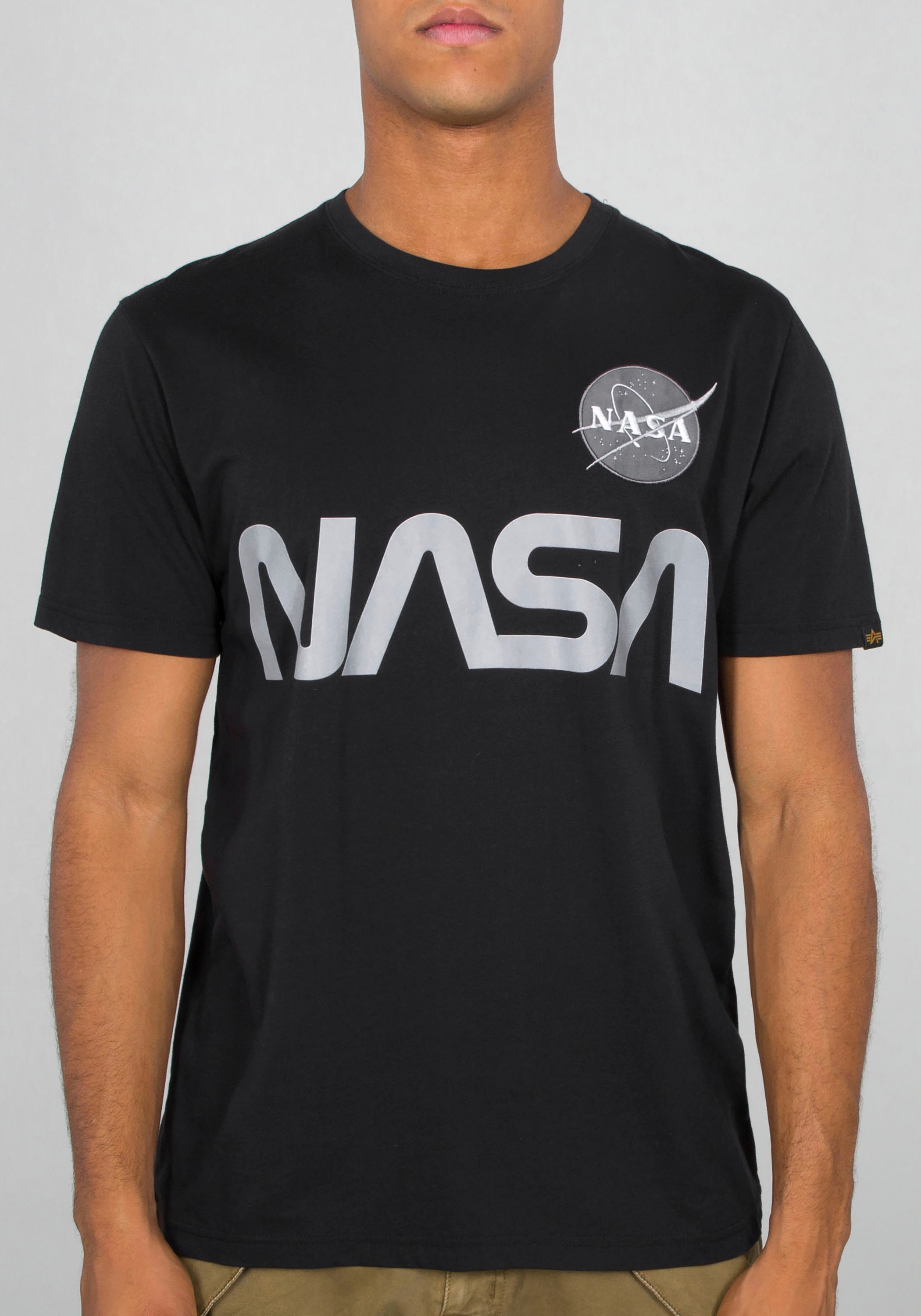 Alpha Industries Rundhalsshirt »Nasa Reflective Tee«