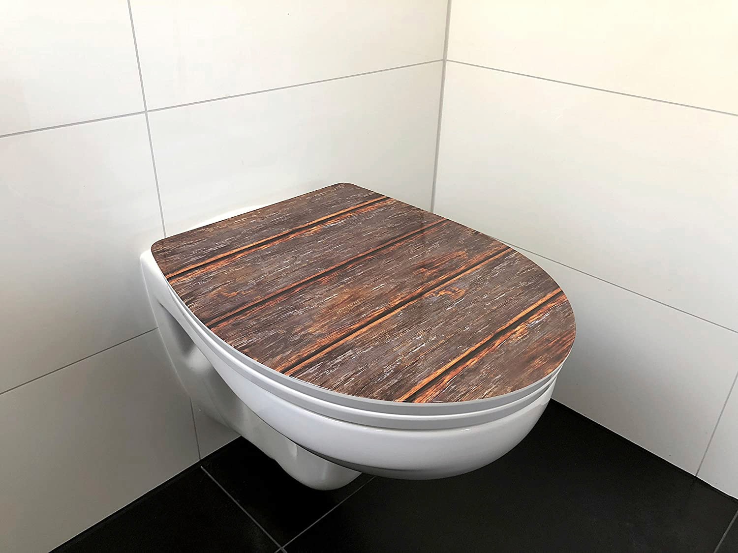 ADOB WC-Sitz »Holz«, Absenkautomatik, zur Reinigung auf Knopfdruck abnehmbar