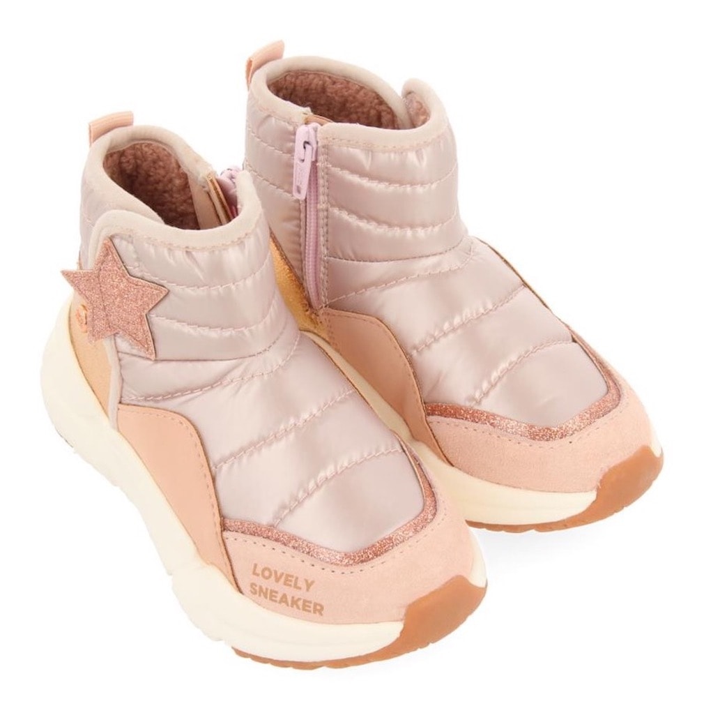 Gioseppo Winterboots »POLGAR«, Plateauboots, Klettstiefel, Chunky Sneaker mit Stern in roségoldfarben