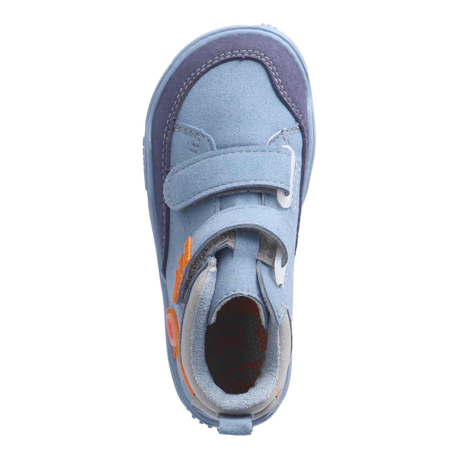 qnuffs Barfußschuh »Kastanie«  Klettschuh, mit Namensschild an der Ferse, kürzbarer Klettriemen
