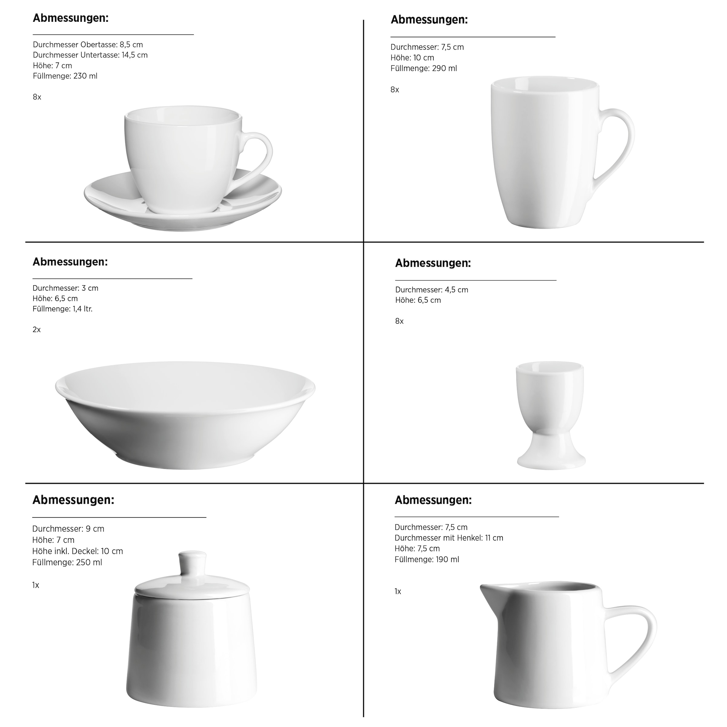 MÄSER Kombiservice »Barca«