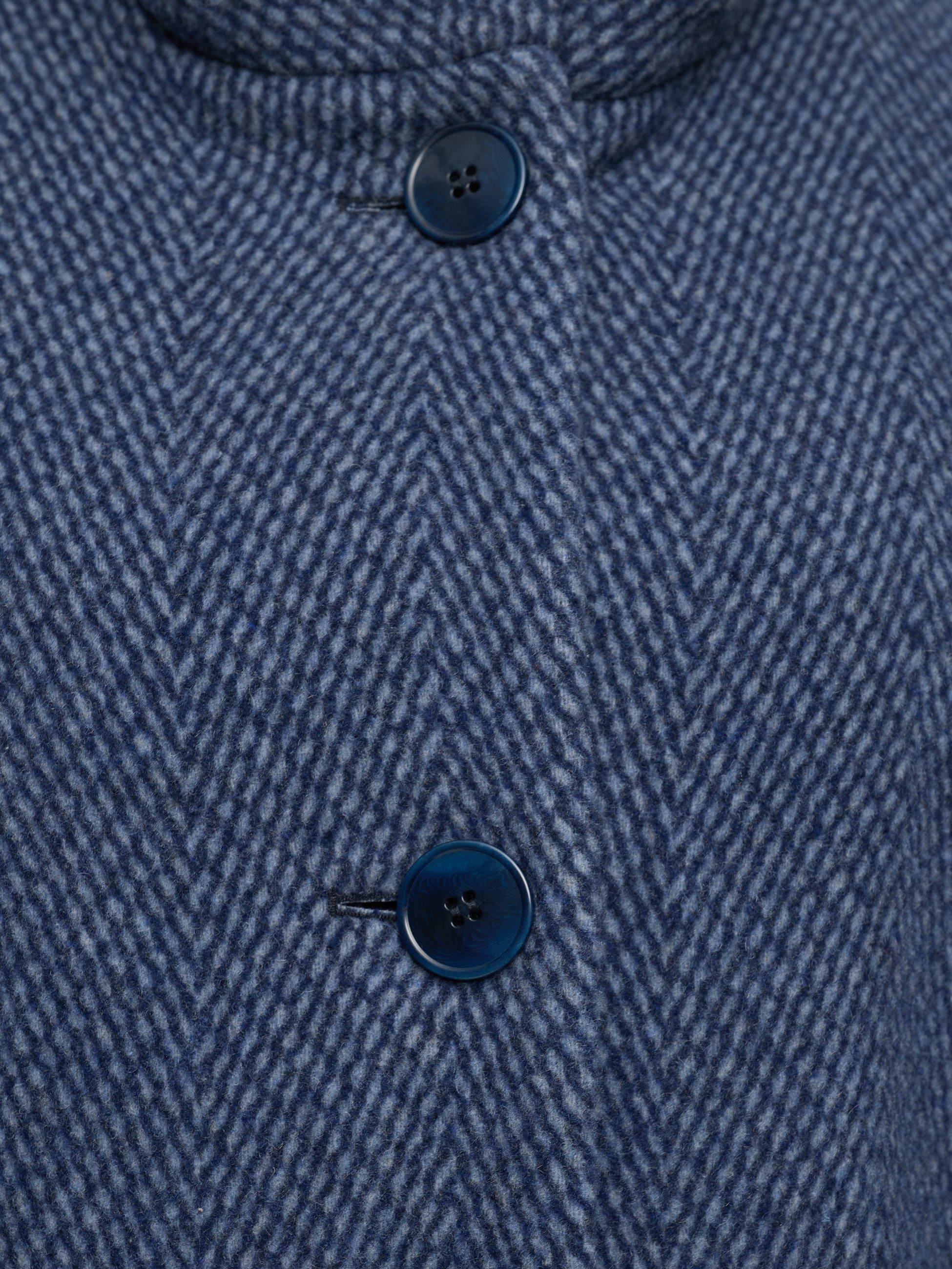 MANISA Wolljacke, mit Kapuze, mit Stehkragen und Kapuze, in Tweed-Optik
