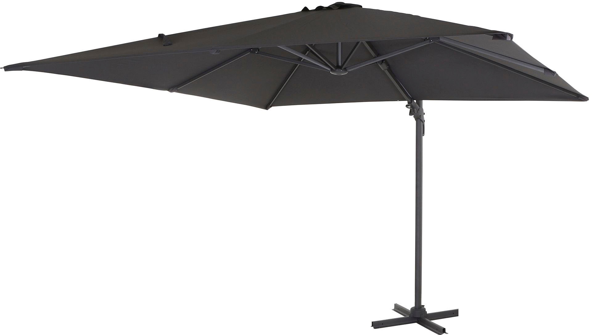 Siena Garden Ampelschirm »California«, (Set), inkl. Platten, Schutzhülle und Windsicherung, 3x3m