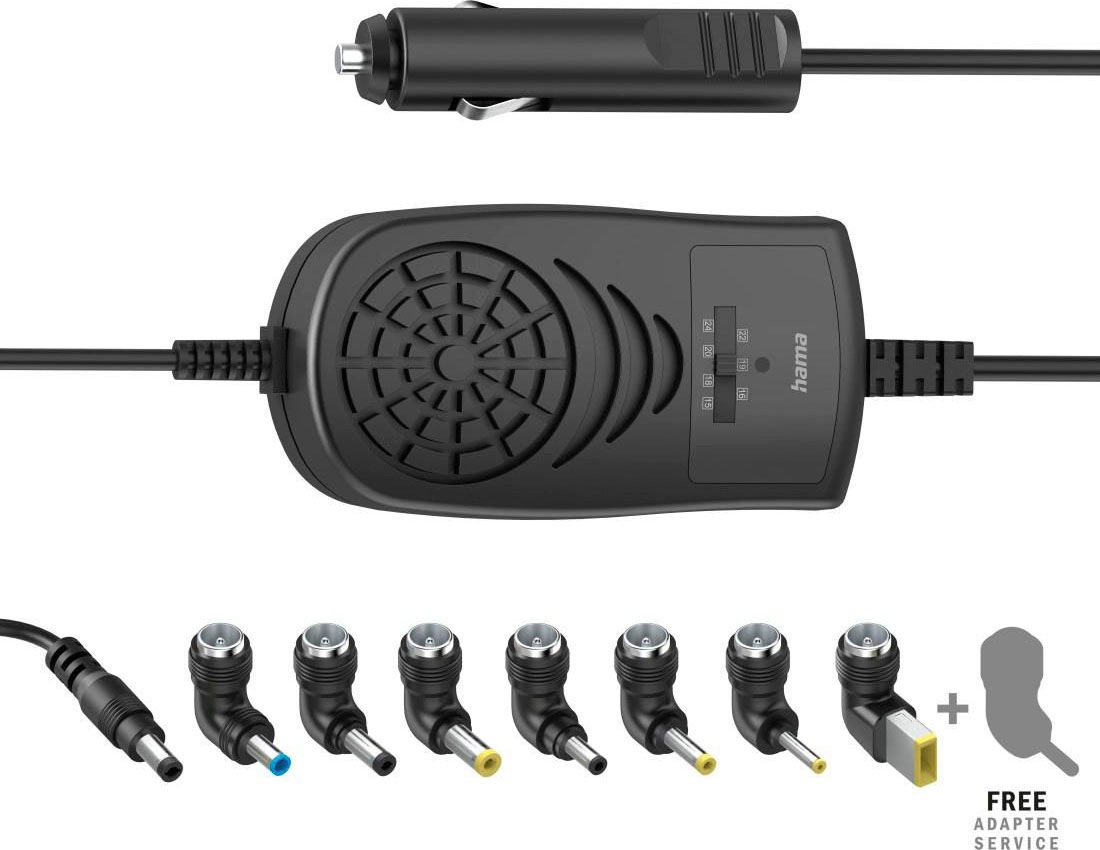 Hama Notebook-Netzteil »Universal-Kfz-Notebook-Netzteil, 15-24V/120W 8 Notebookstecker«