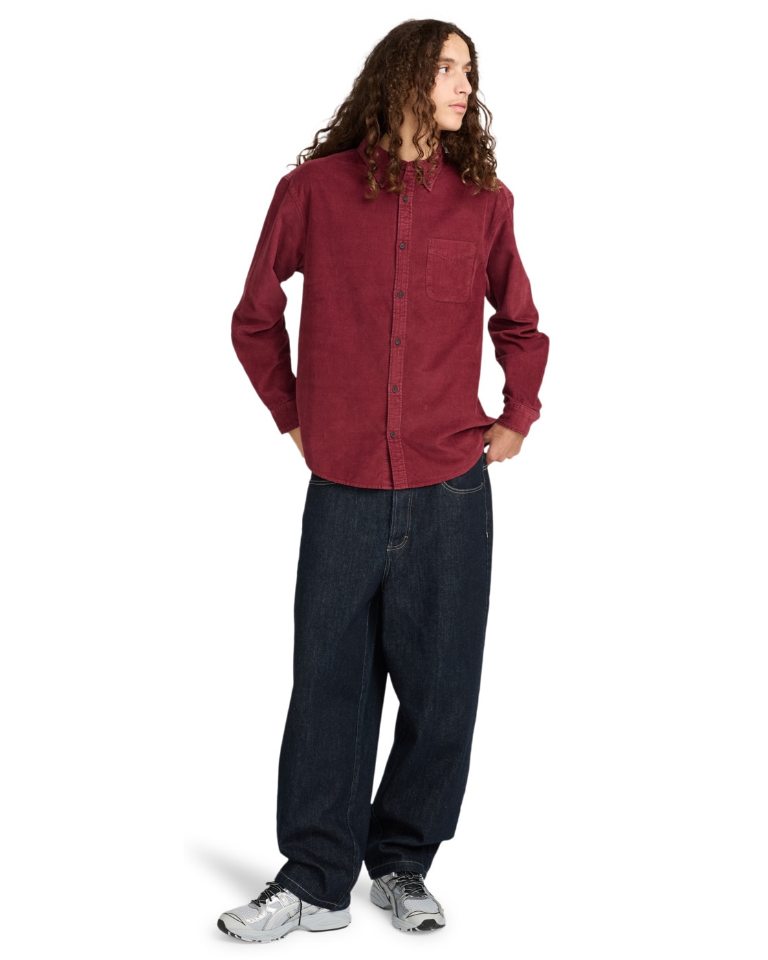Element Langarmhemd »Button Down Regular Corduroy«