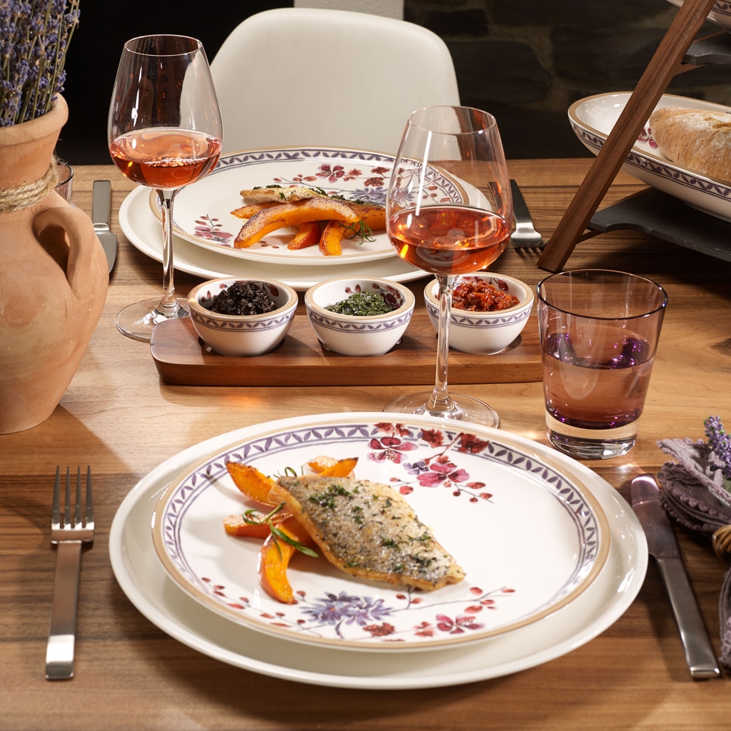 Villeroy & Boch Geschirr-Set »Tafelservice Artesano Provençal Lavendel 12 tlg. 6er Set bunt«