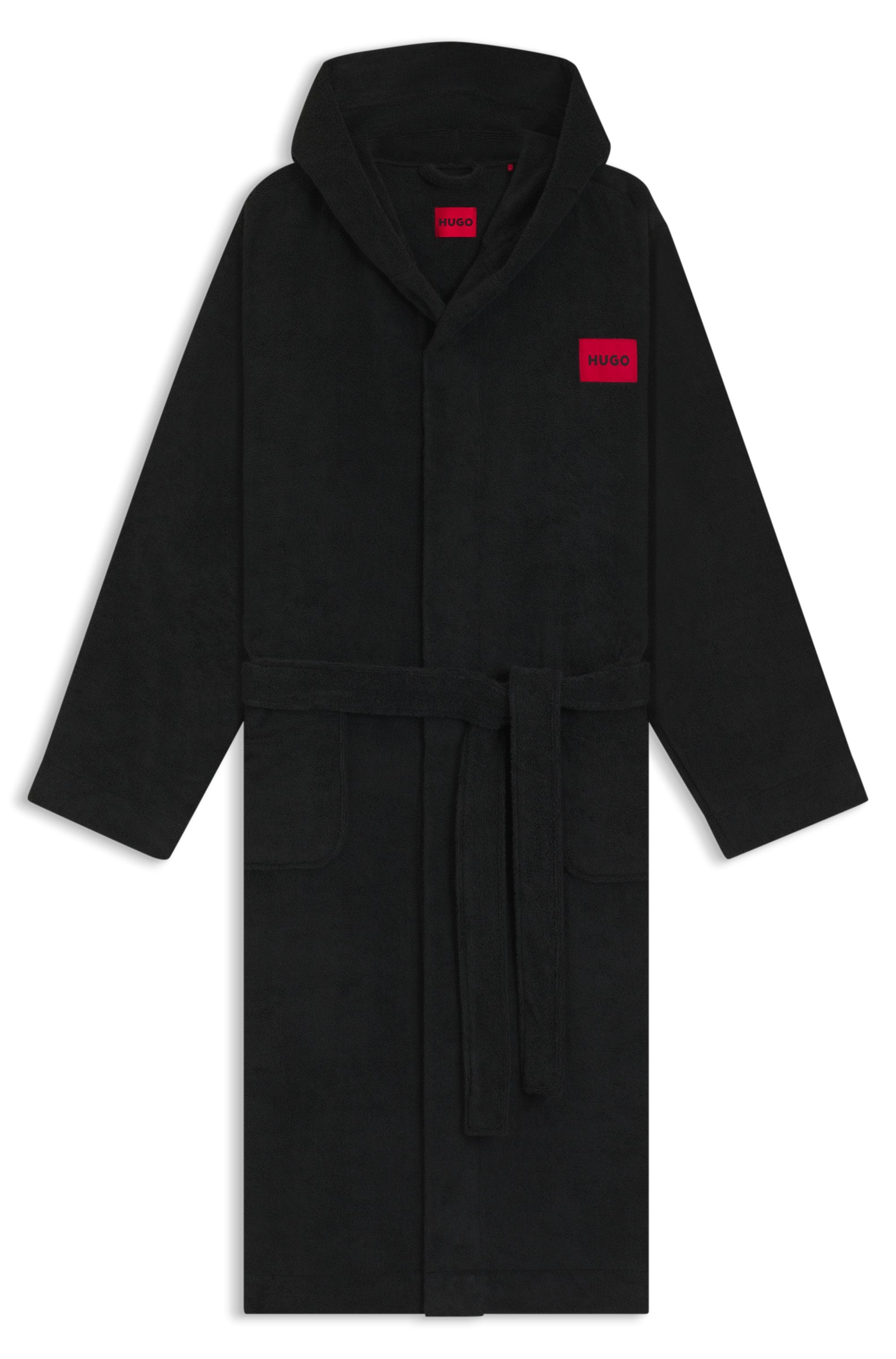 HUGO Underwear Bademantel »Terry Gown Hooded«, mit Kapuze & kontrastfarbenen Logo