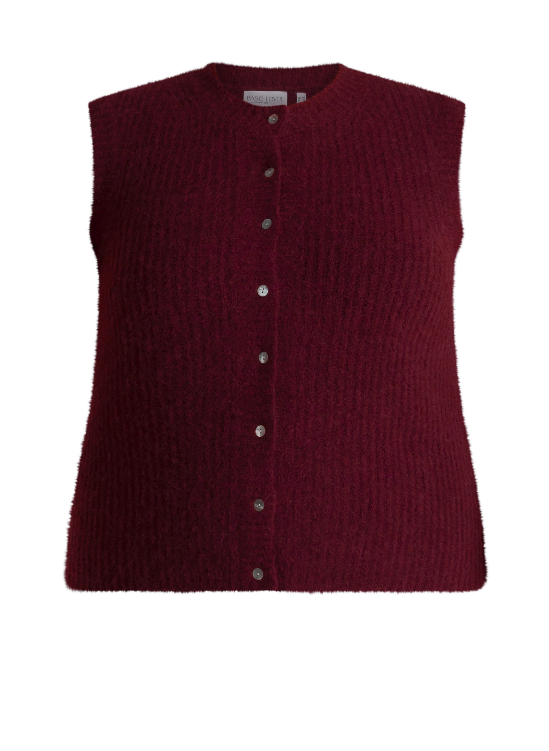 Base Level Curvy Strickweste »Nelly« Ärmellos - mit Knopfleiste / Große Größen