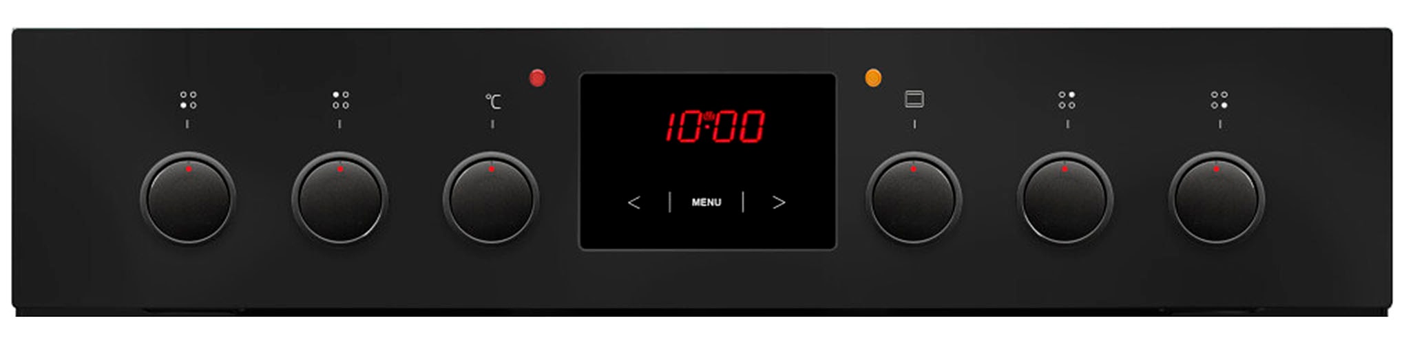 Amica Elektro-Herd-Set »EHC 12921 SM«, mit Backauszug, Ofen mit 11 Programmen und zweistufig ausziehbaren Backblechschienen.