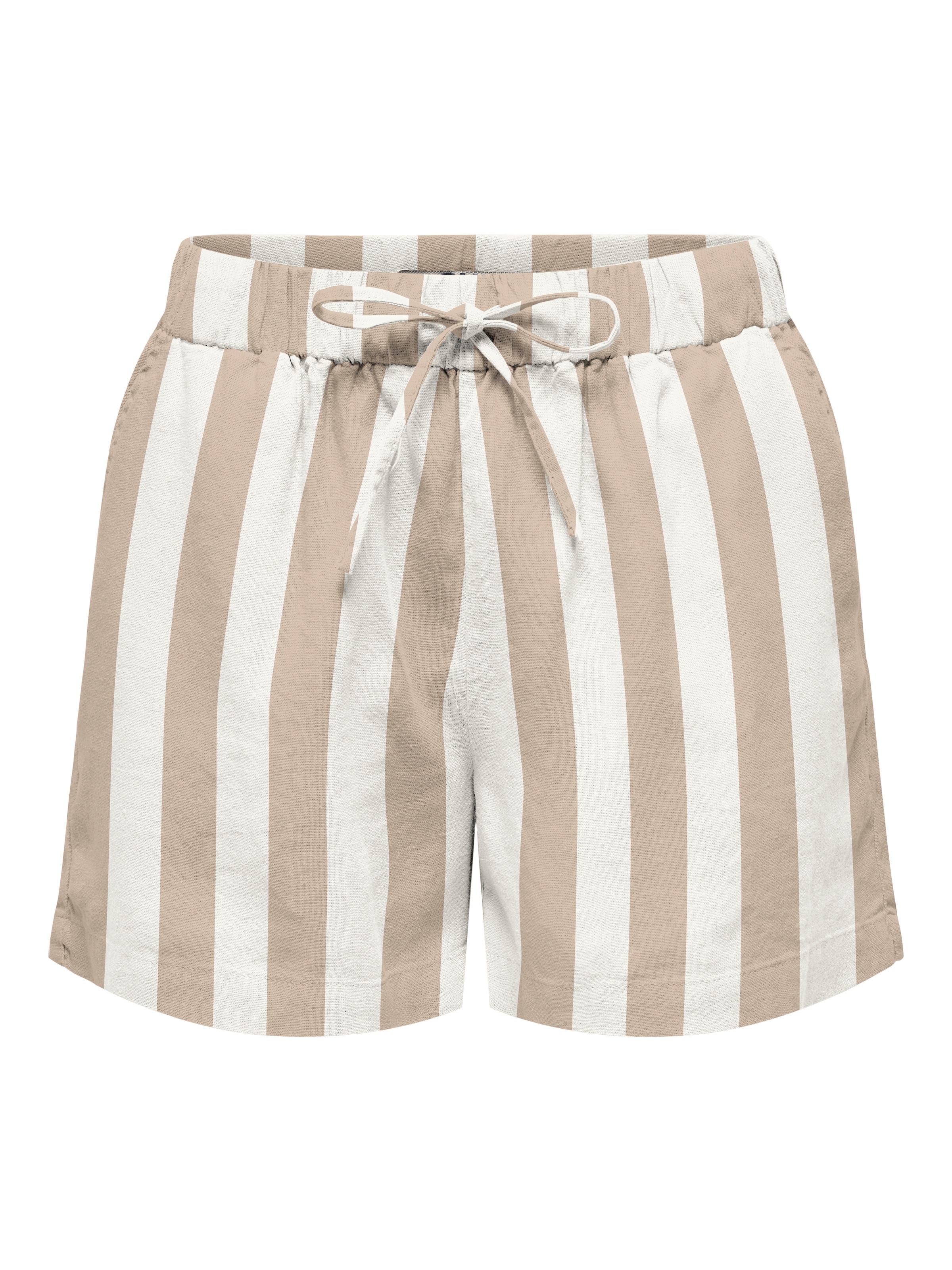 ONLY Shorts »ONLGOA MW LIN BL PULL-UP SHORTS CC PNT«  mit Leinen