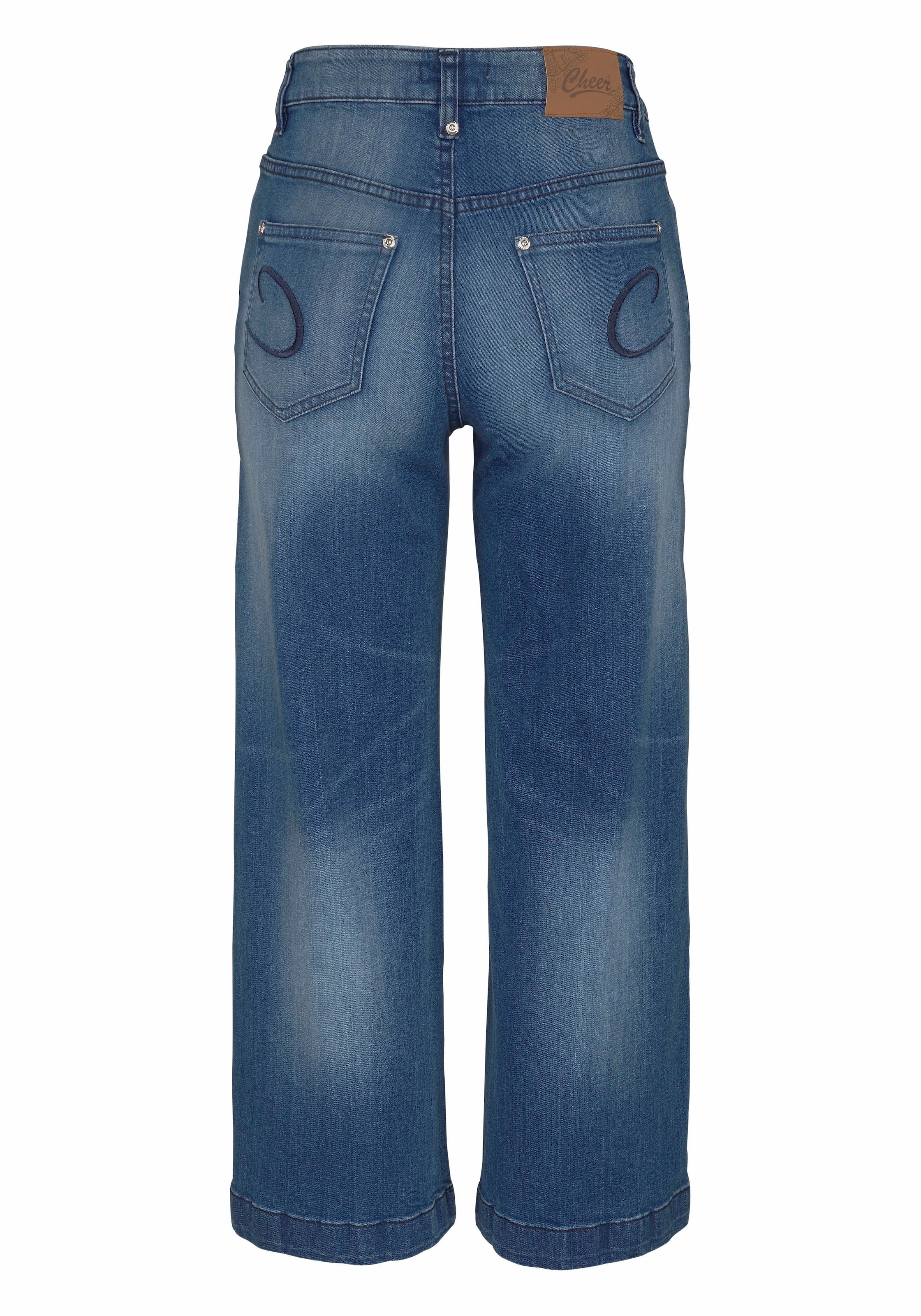 Aniston CASUAL 7/8-Jeans, in Used-Waschung