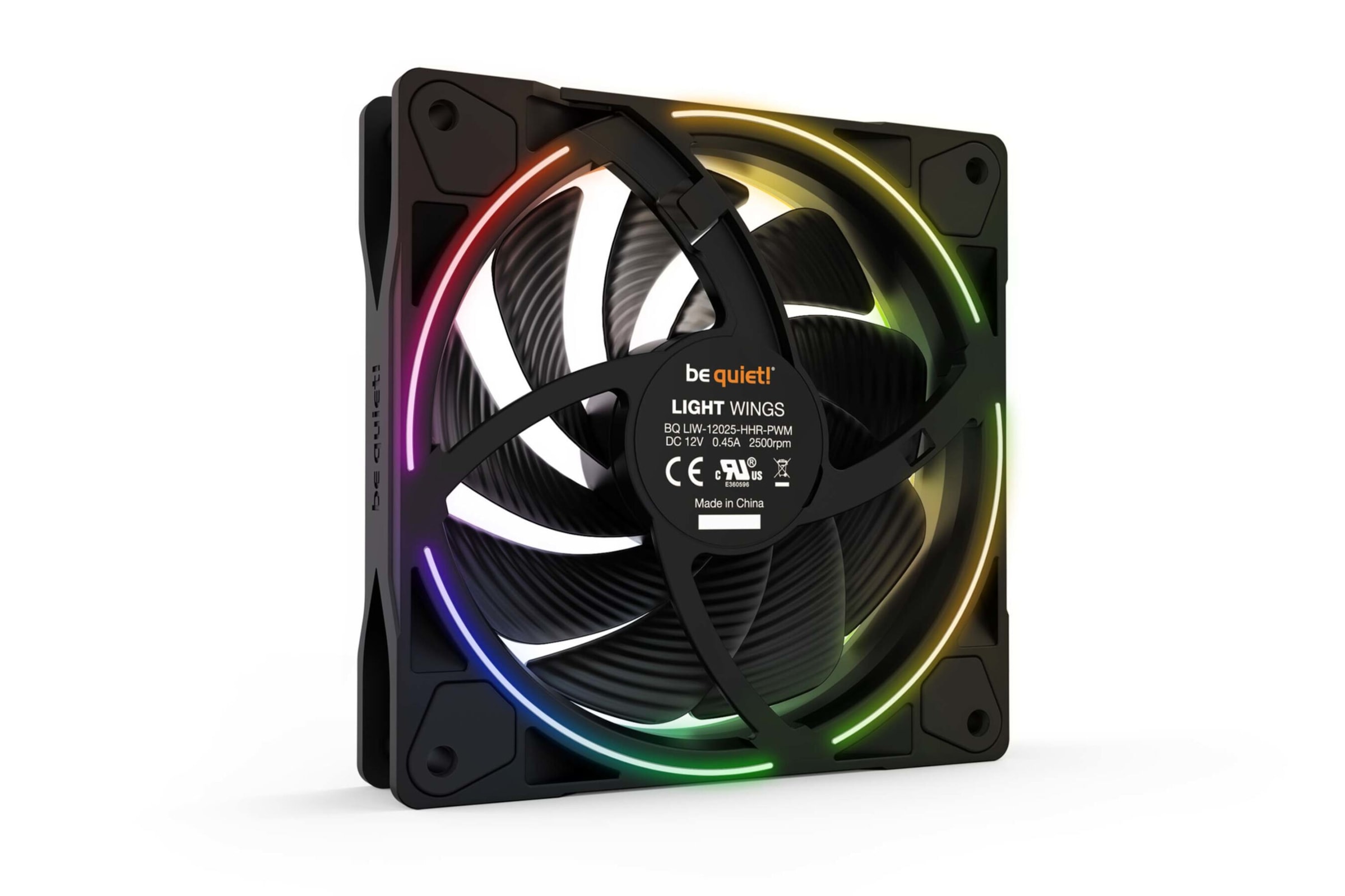 be quiet! Gehäuselüfter »Light Wings 120mm PWM high-speed Triple-Pack«, (Packung, 3 St.)