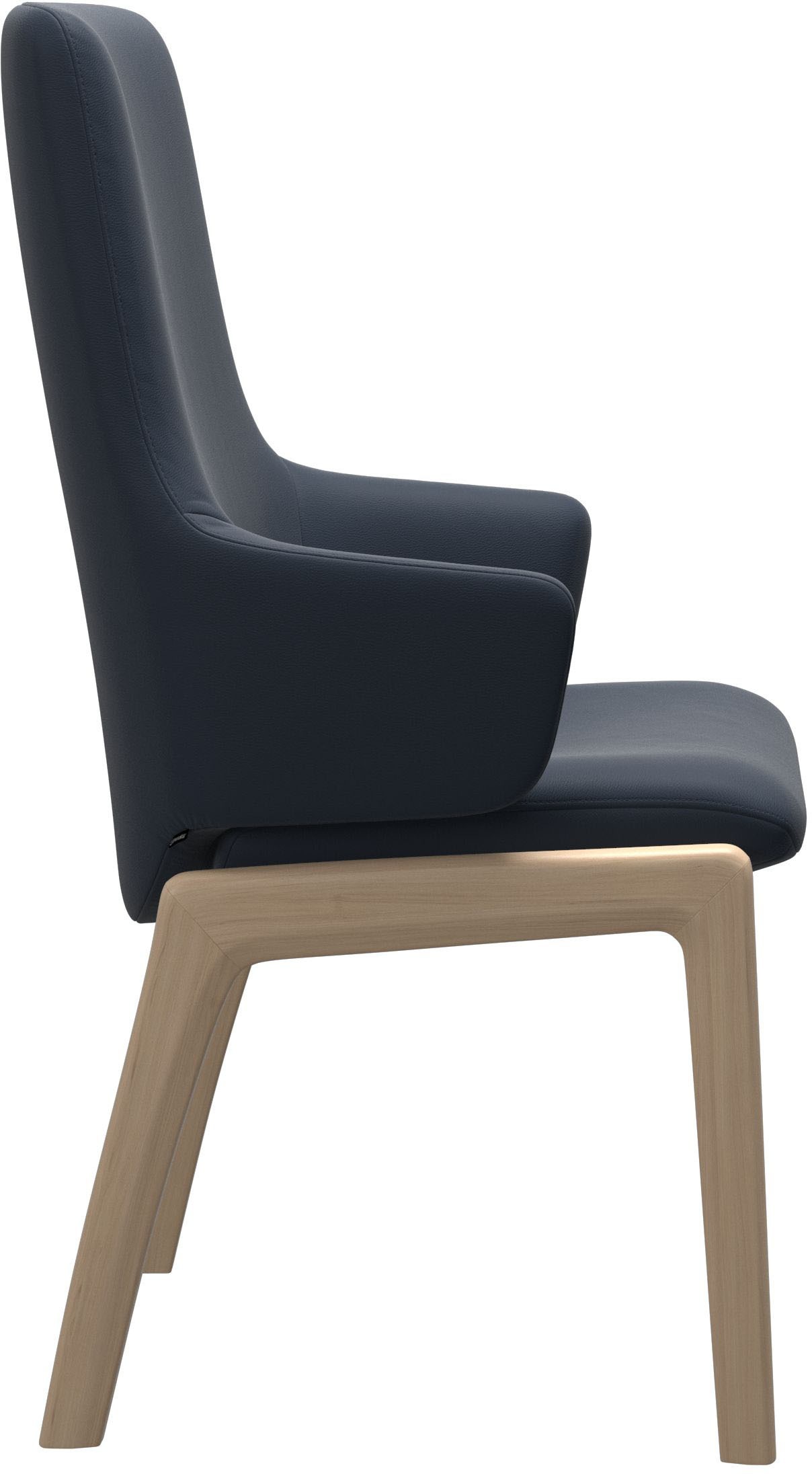 Stressless® Polsterstuhl »Laurel« () High Back mit Armlehne, Größe L, mit abgerundeten Beinen in Schwarz