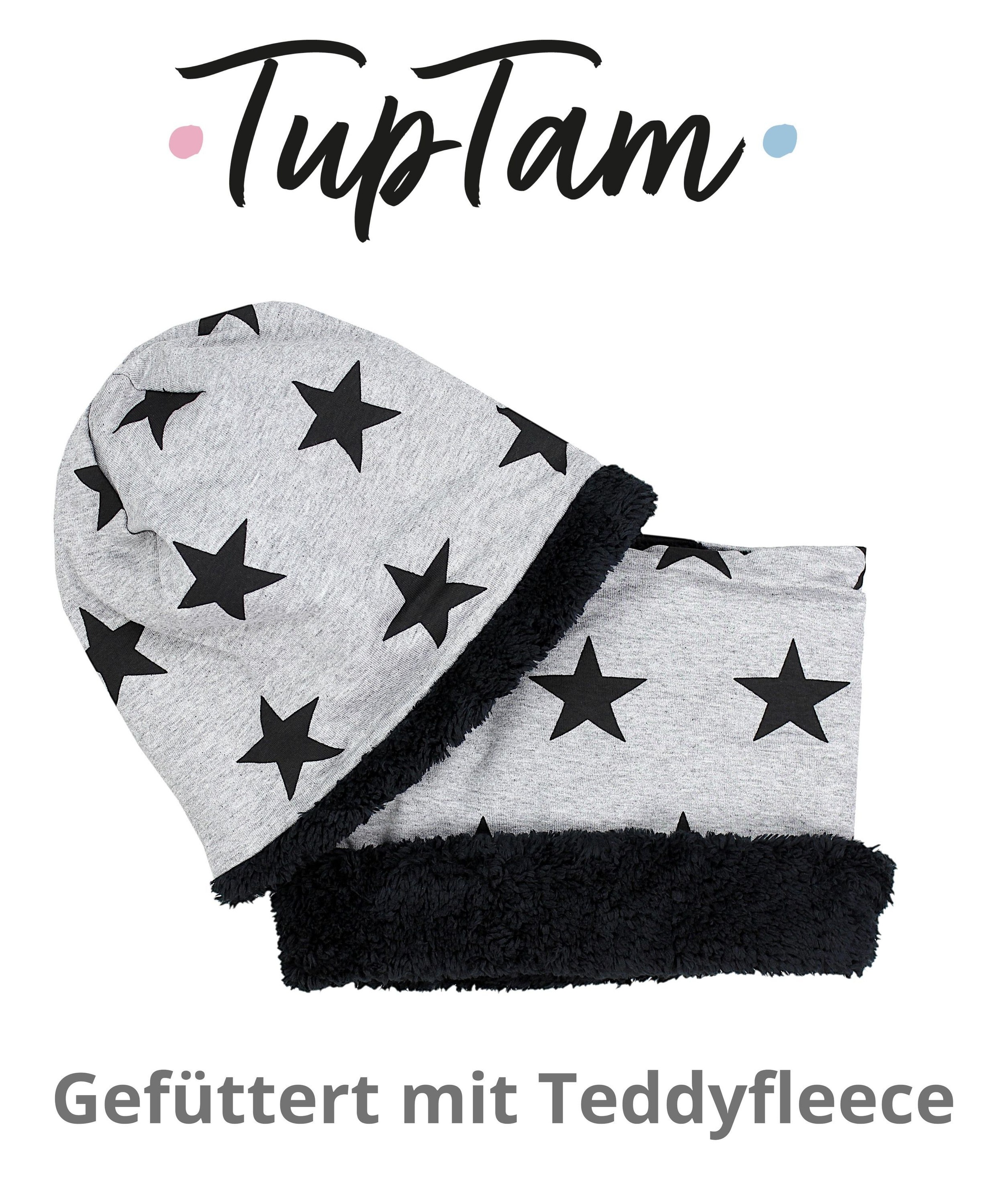 TupTam Beanie »Mütze Unisex Set Kinder Beanie Mütze Schlauchschal«
