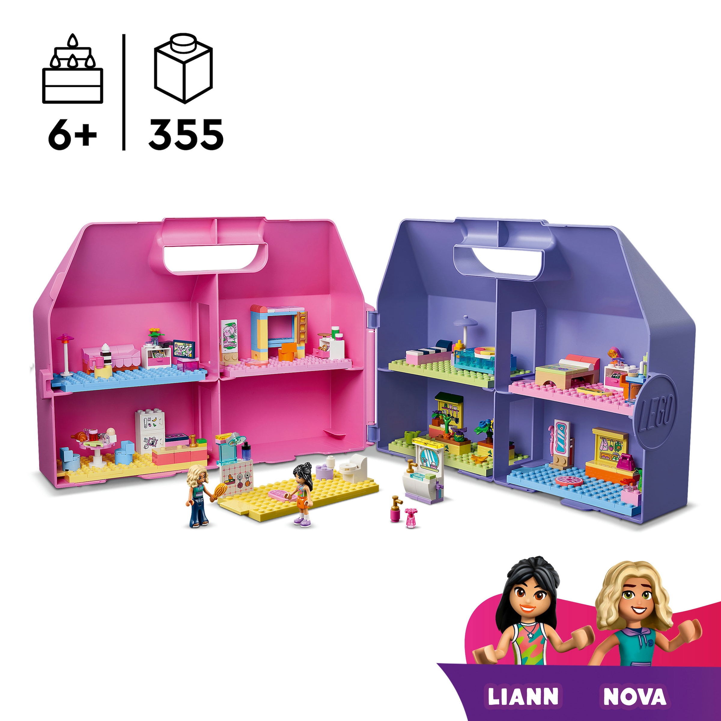 LEGO® Konstruktionsspielsteine »Kreativer Puppenhauskoffer (42697), LEGO Friends« Made in Europe