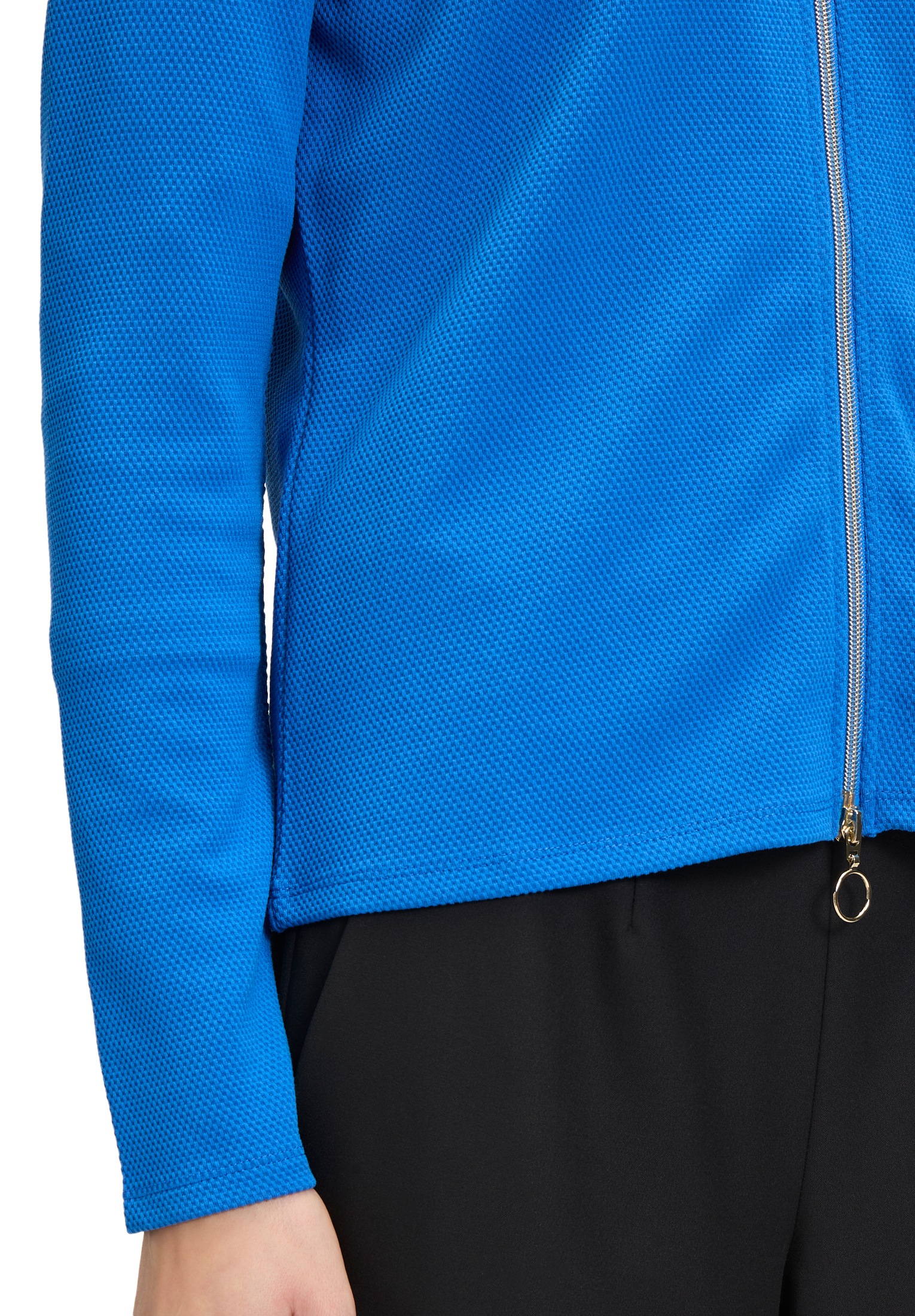 Betty Barclay Langarmshirt »Shirtjacke mit Reißverschluss«