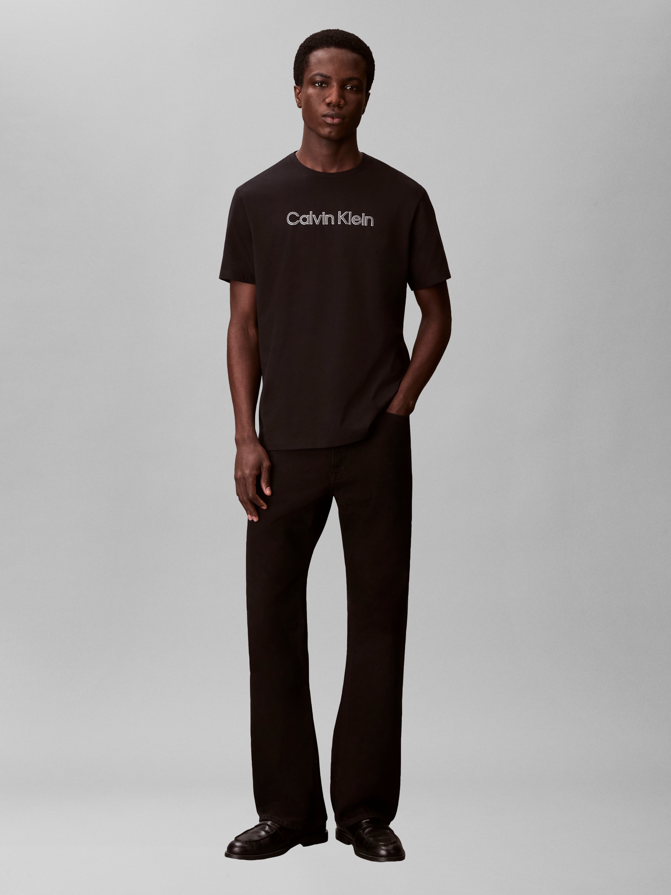 Calvin Klein Jeans T-Shirt »30S EU WHOLESALE SPORTSWEAR GRAP« Regular fit mit Rundhalsausschnitt