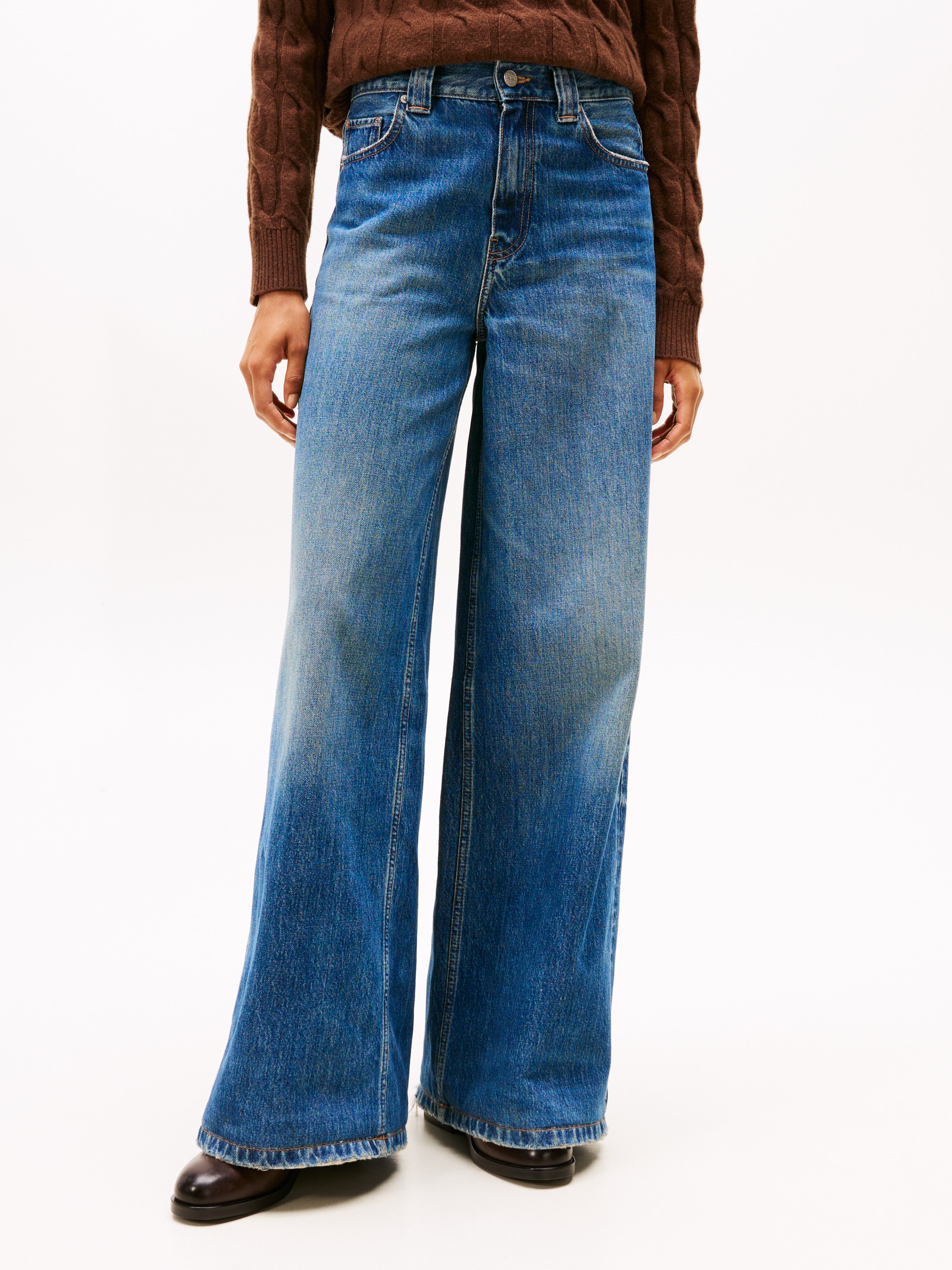 Tommy Hilfiger High-waist-Jeans »DNM KRIS 70's WIDE LEG HW«