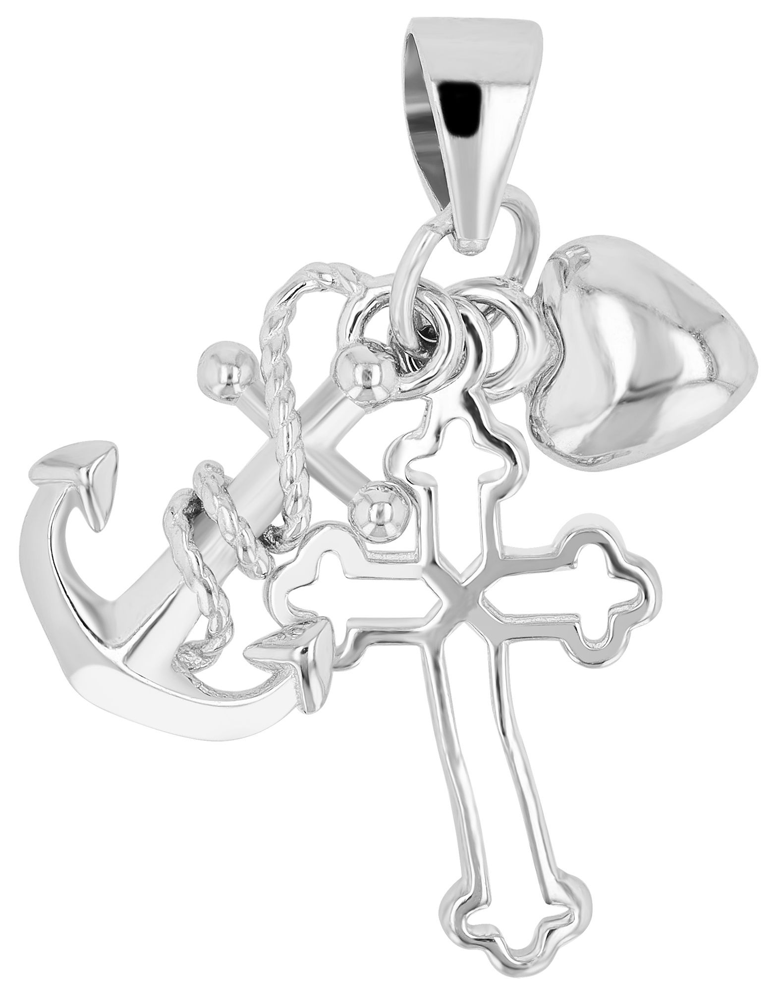 Adelia´s Kreuzanhänger »Damen Anhänger ¿ Kreuzanhänger aus 925 Silber«
