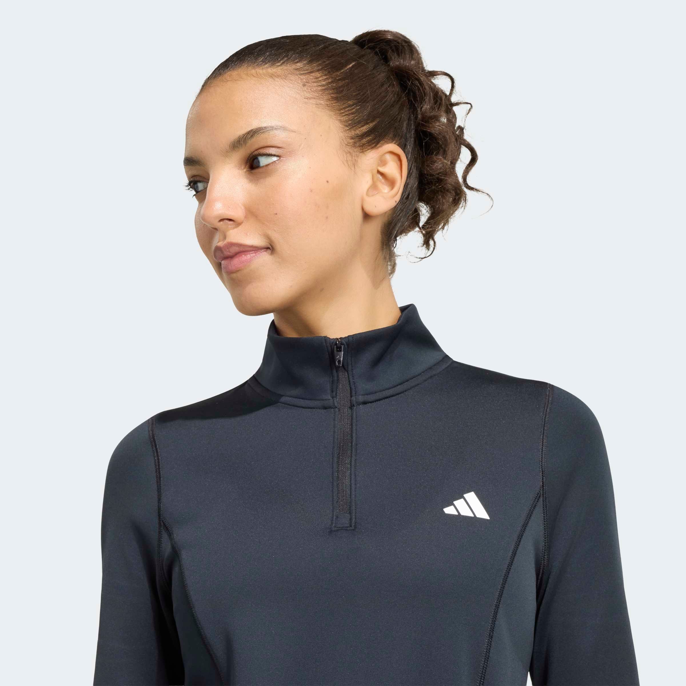 adidas Performance Rollkragenpullover »WE MIN 1/4 ZIP« mit Reißverschluss, für Sportmode und Streetwear, sportlicher Stil