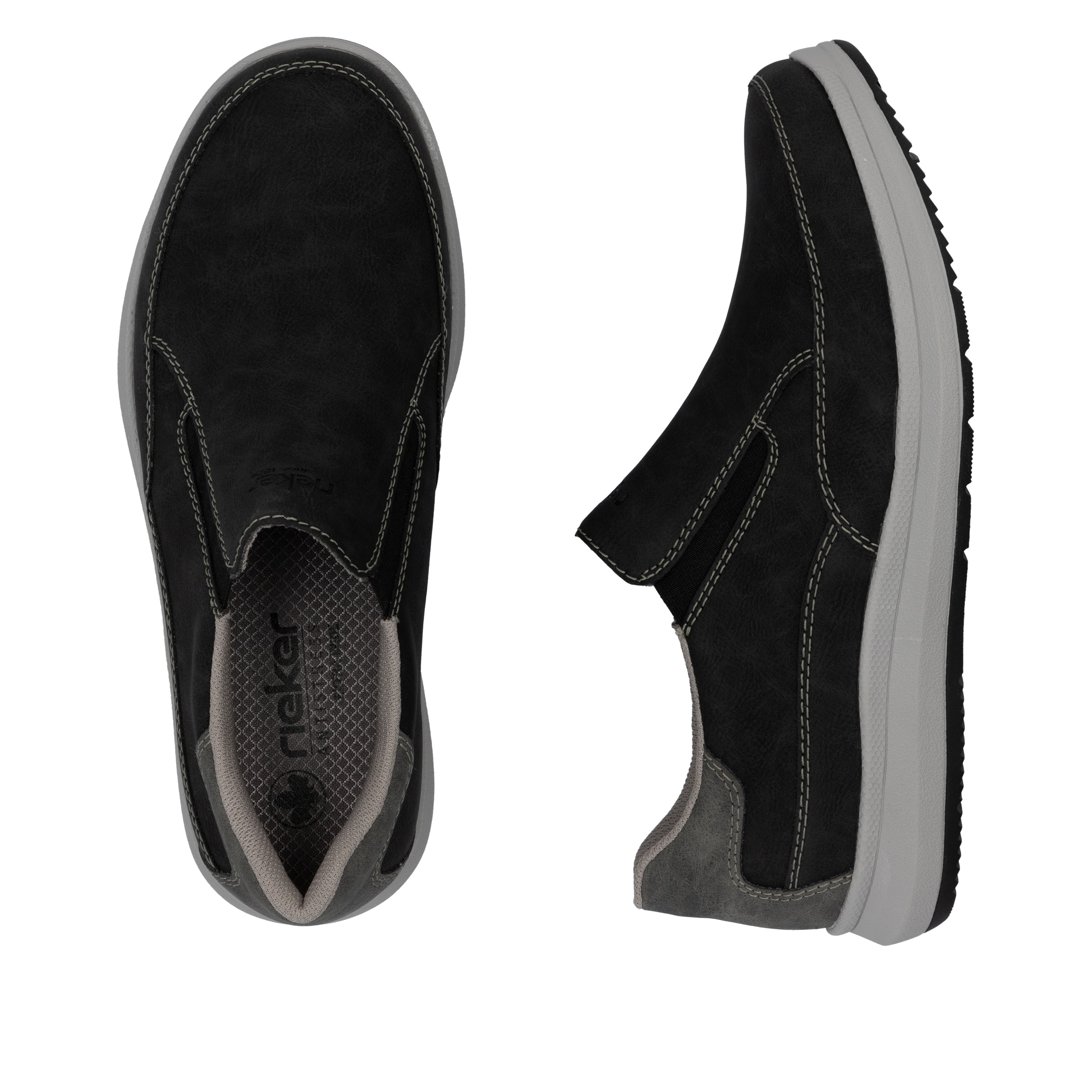 Rieker Slipper, Slip-on-Sneaker, Halbschuh, Loafer, Freizeitschuh mit Gummizug