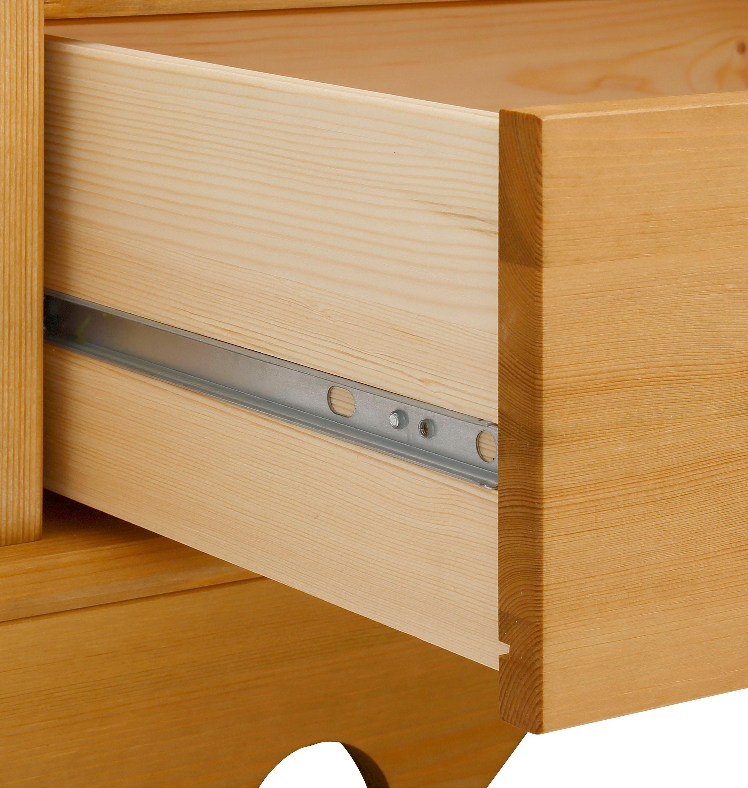 Home affaire Highboard »Milan« Vitrine, Breite 102 cm, Massivholz, FSC®-zertifiziert