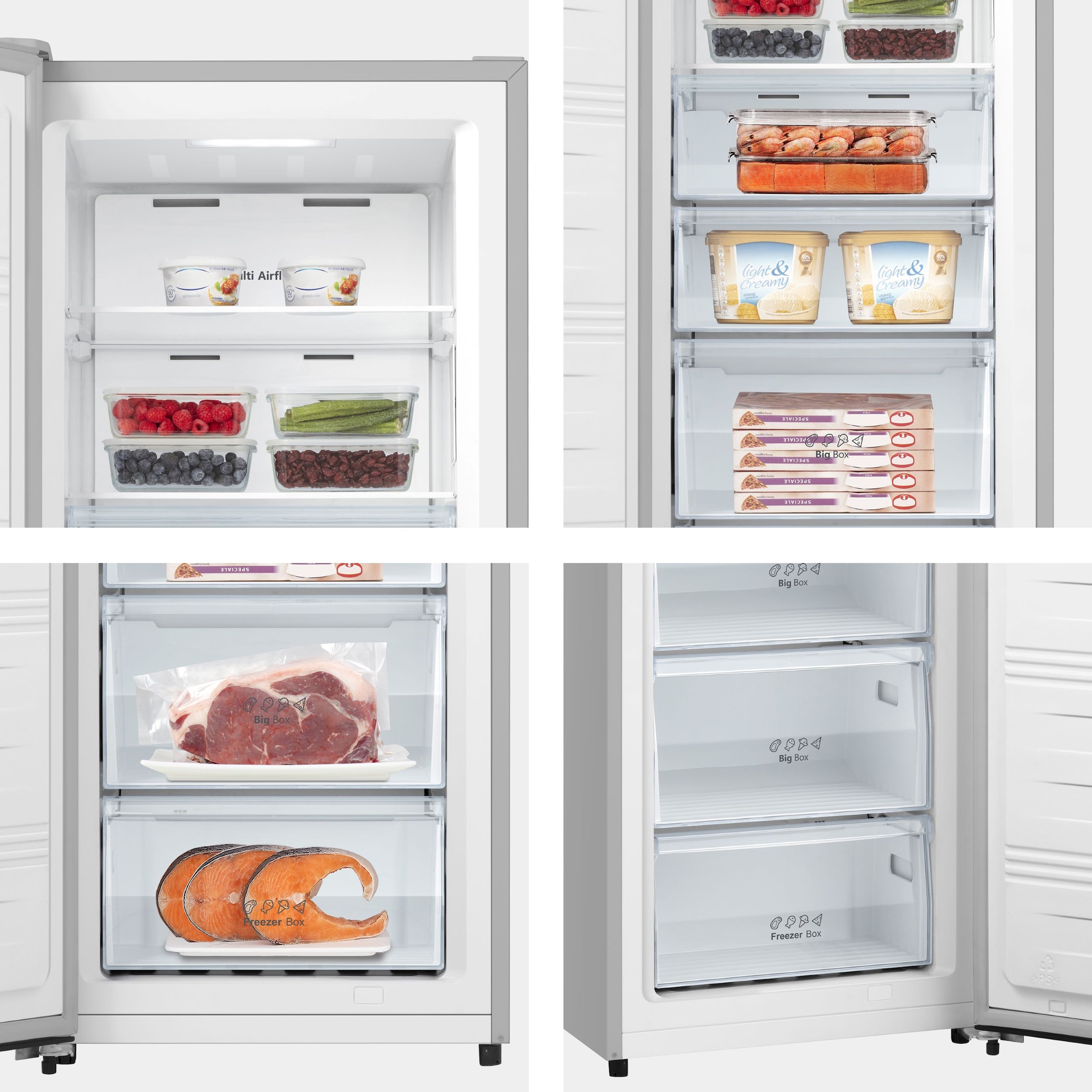 Hisense Gefrierschrank »FF3N229NEIC« 172 cm hoch 59,5 cm breit LED Display