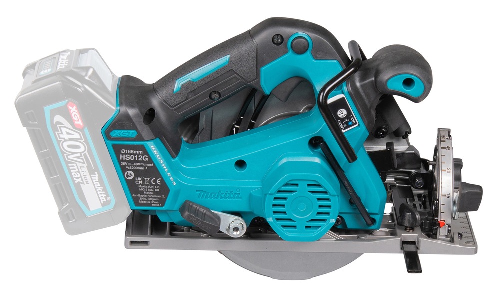 Makita Akku-Handkreissäge »»HS012GZ««, (40V max., 57 mm, 5.200 min -1), ohne Akku, ohne Ladegerät