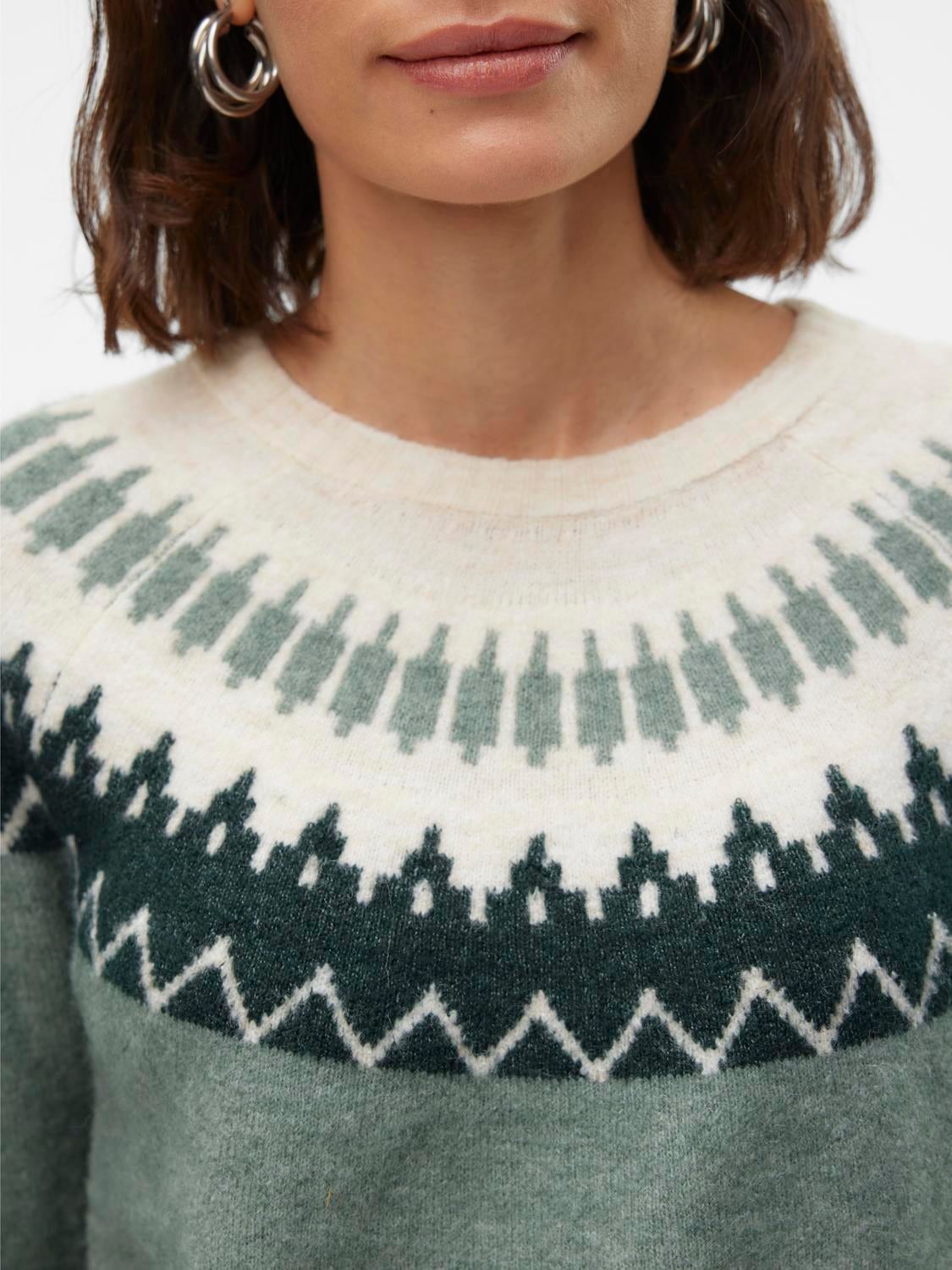 Vero Moda Strickpullover »VMSIMONE LS NORDIC PULLOVER GA REP BOO«