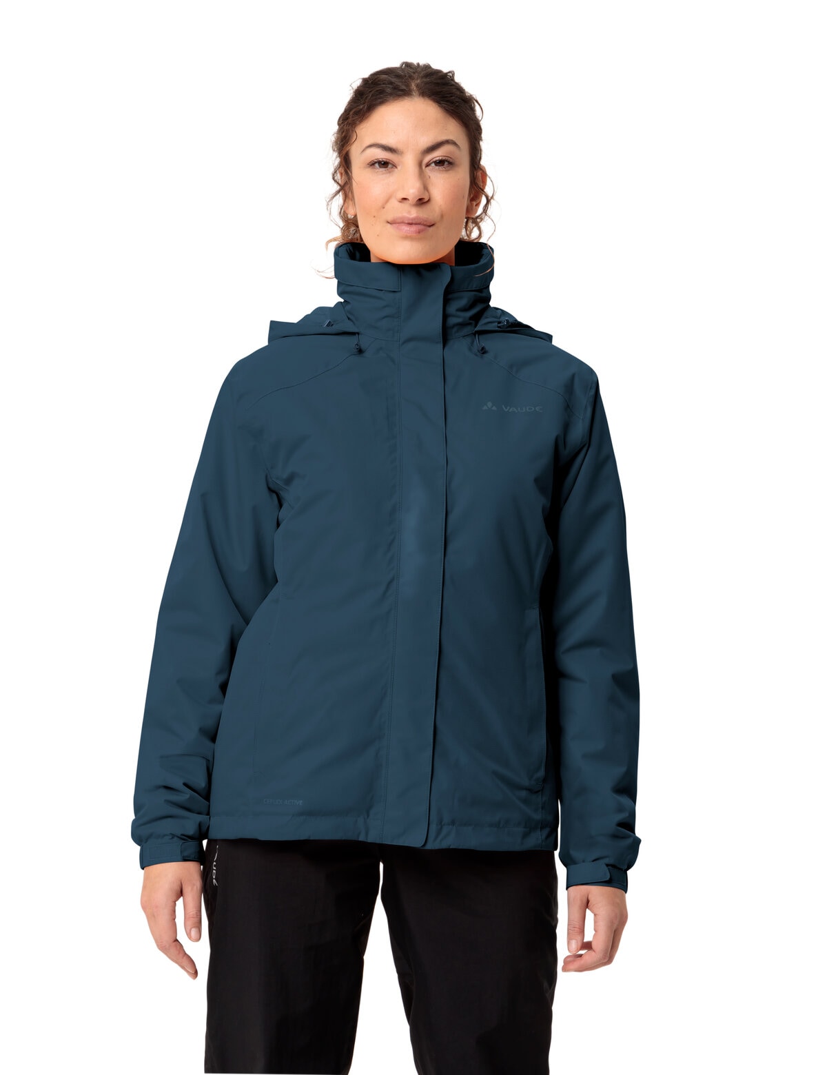 VAUDE Fahrradjacke »WOMEN'S ESCAPE BIKE WARM JACKET«, (1 St.), mit Kapuze, Wasserdicht, winddicht und atmungsaktiv