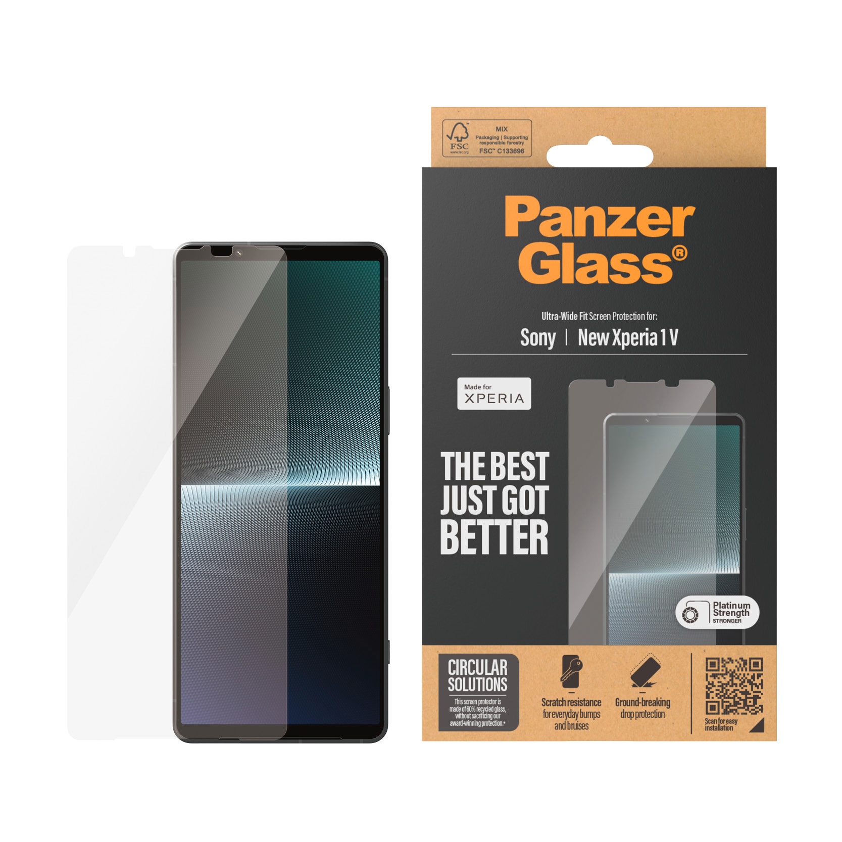 Displayschutzglas »Ultra-Wide Fit Screen Protection«, für Sony Xperia 1 VI,...