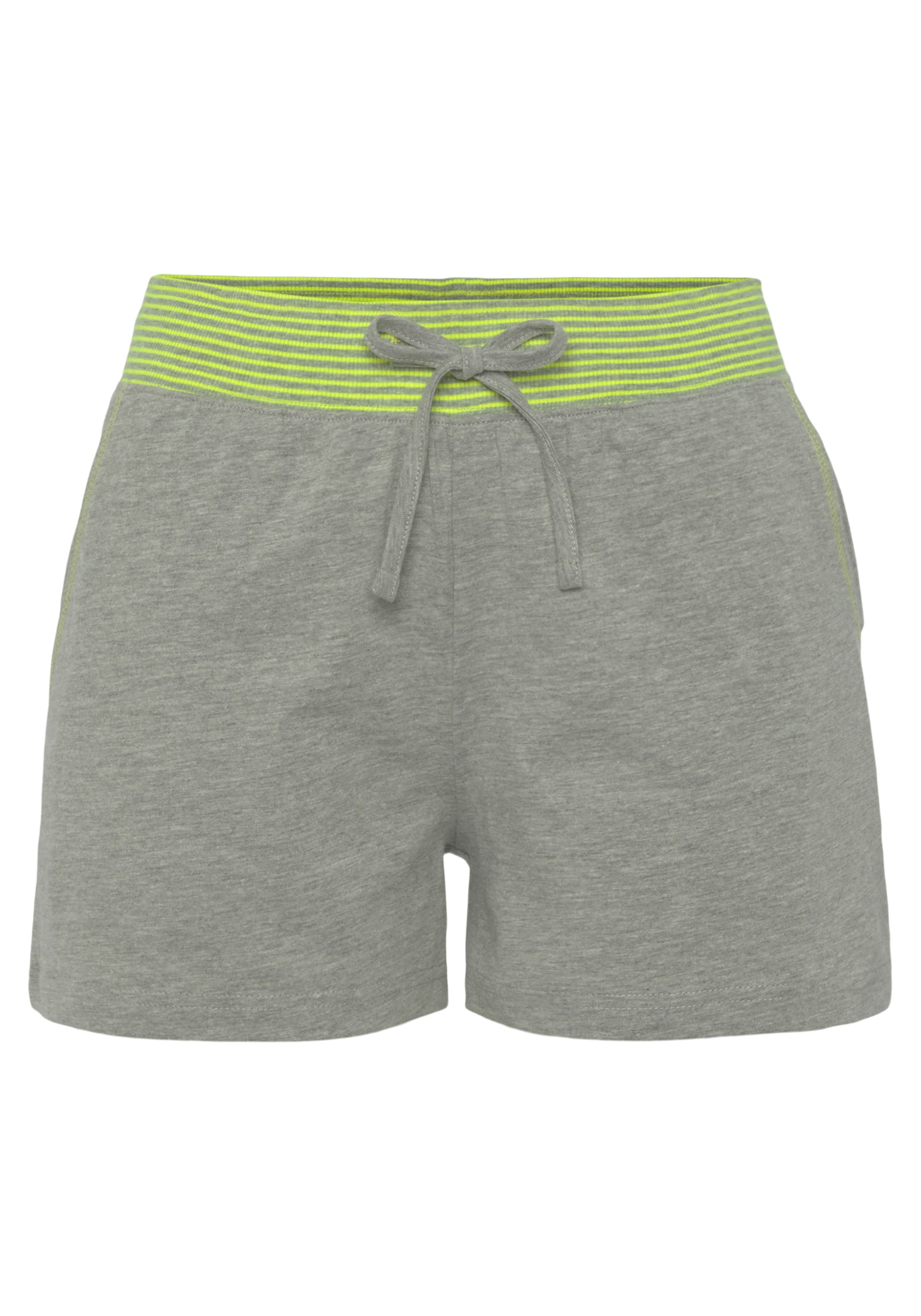 Vivance Dreams Shorty 2-teilig, 2 tlg. mit dekorativen Flatlock-Nähten in Neonfarben