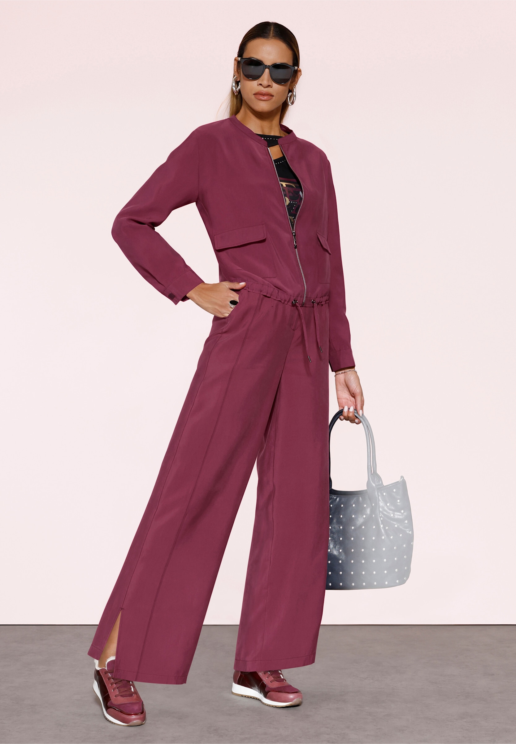 creation L Blusenblazer »Modal-Blouson Blouson mit Tunnelzug«