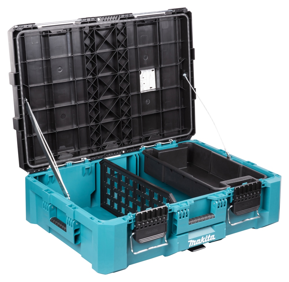 Makita Werkzeugbox »MAKTRAK  L »P-91017« max.45kg, 63,16L, Copolymer-Kunststoff« Effizientes Be- und Entladen mit dem MAKTRAK Koffer Sortiment
