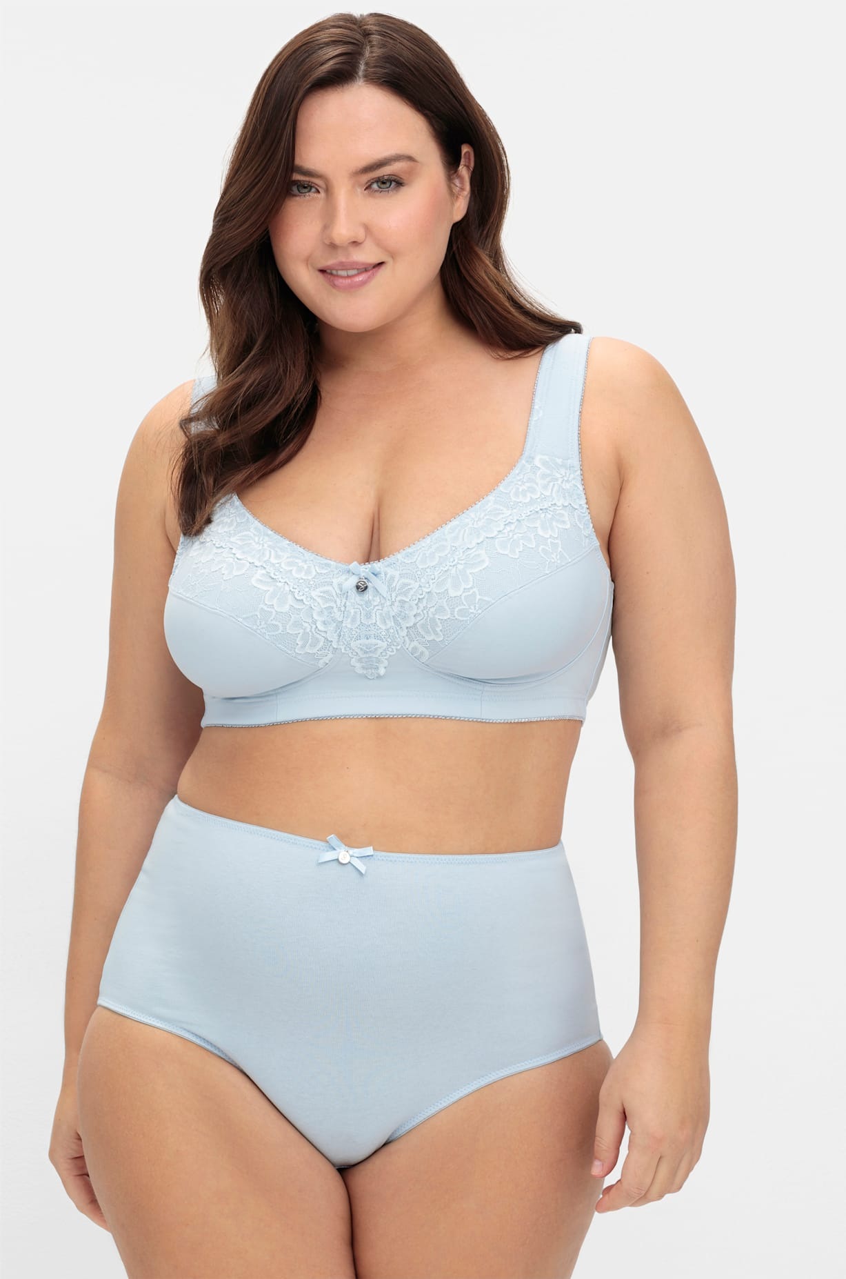 Sheego Damen Entlastungs-BH Einzelpackung in blau, Größe Cup E