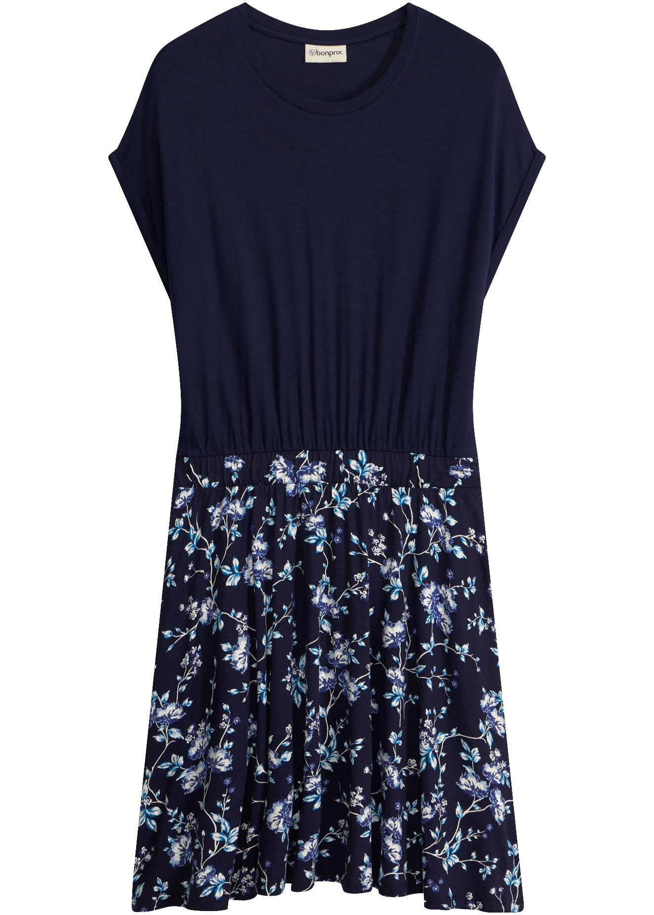 bonprix Midikleid für femininen Look, Jerseykleid, aus Viskose-Mix, bequeme Passform