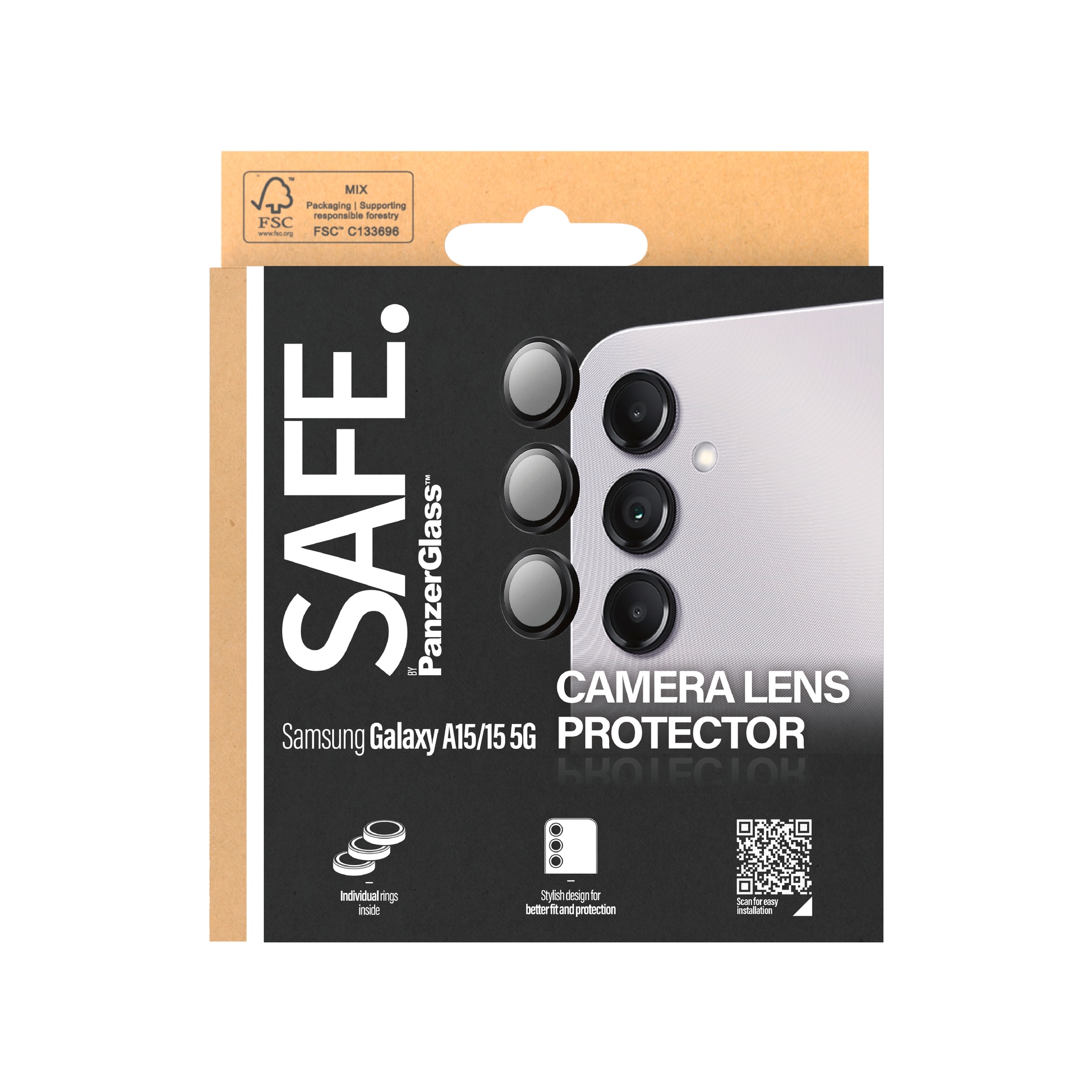 SAFE by PanzerGlass Kameraschutzglas »Camera Lens Protector«, für Samsung Galaxy A15-Samsung Galaxy A15 5G, Kameraschutz