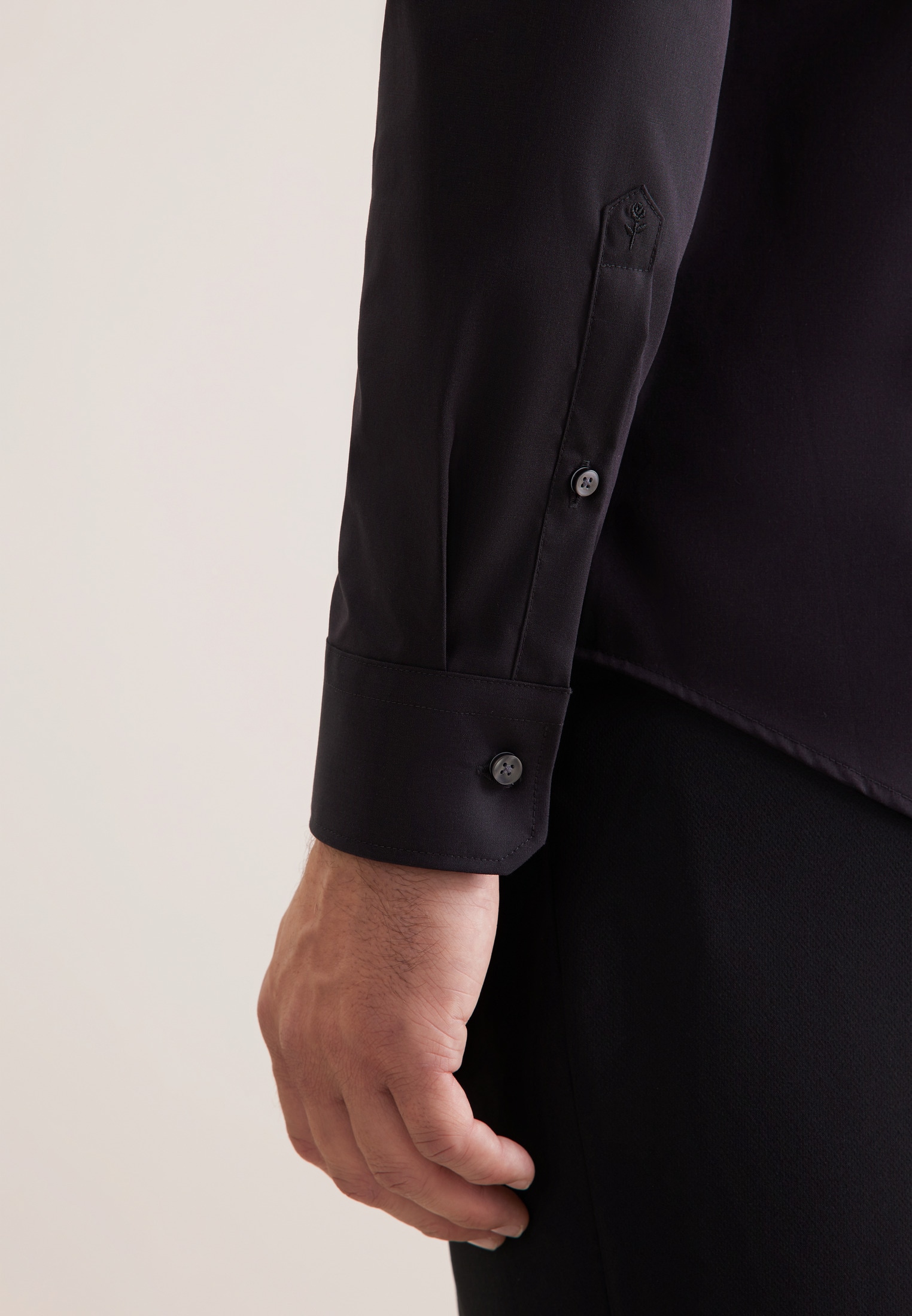 seidensticker Businesshemd »Schwarze Rose« Slim 1/1 Kentkragen Uni