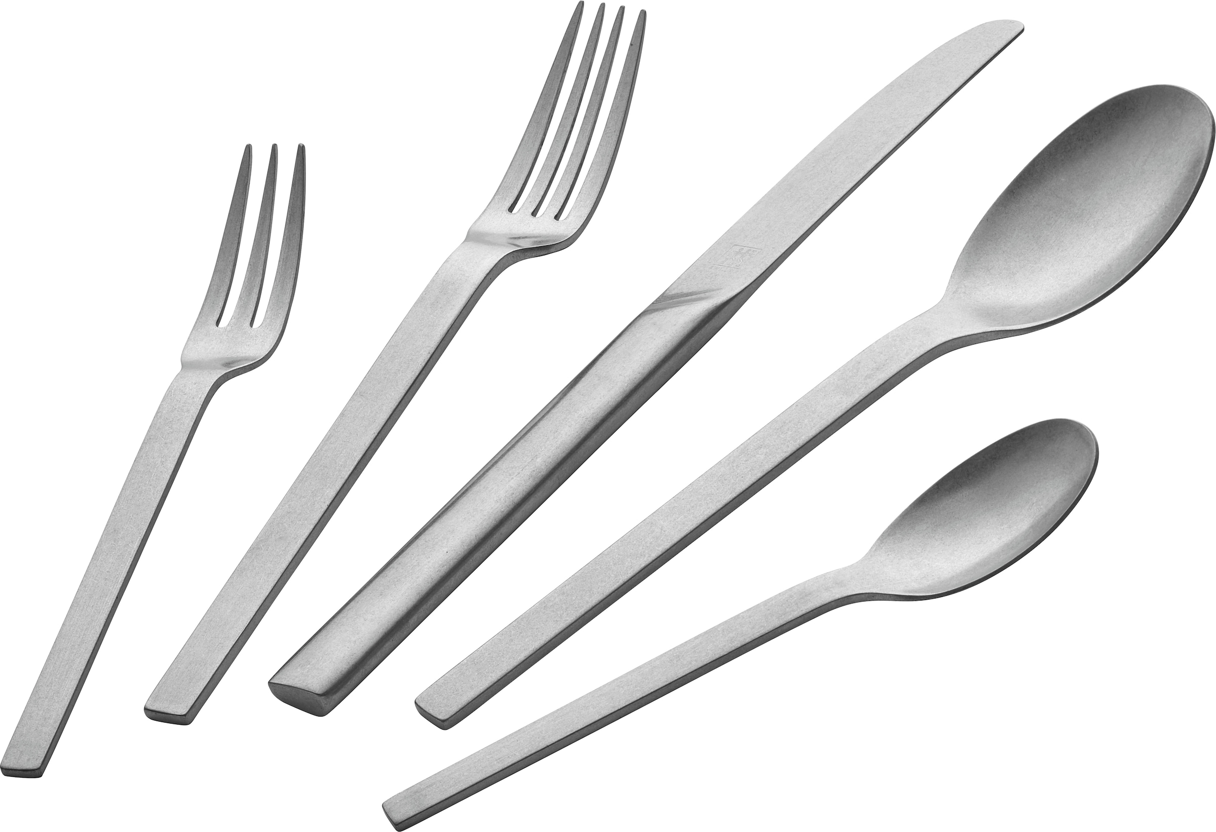 Zwilling Besteck-Set »ZWILLING Minimale Vintage (gehämmert)«, (Set, 68 tlg.), Rostfrei, bis 12 Personen