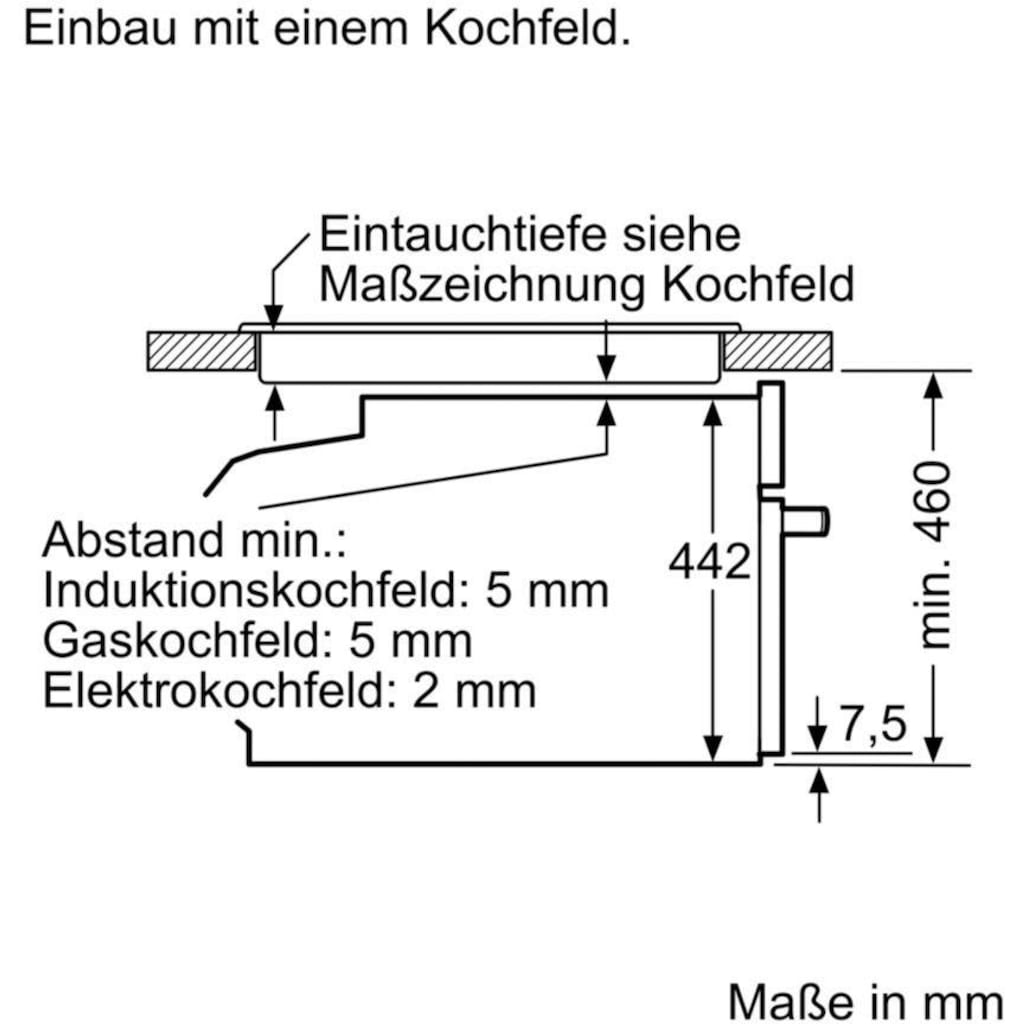 BOSCH Pyrolyse Backofen »CBG675BS3«, 8, CBG675BS3, mit Teleskopauszug nachrüstbar, Pyrolyse-Selbstreinigung