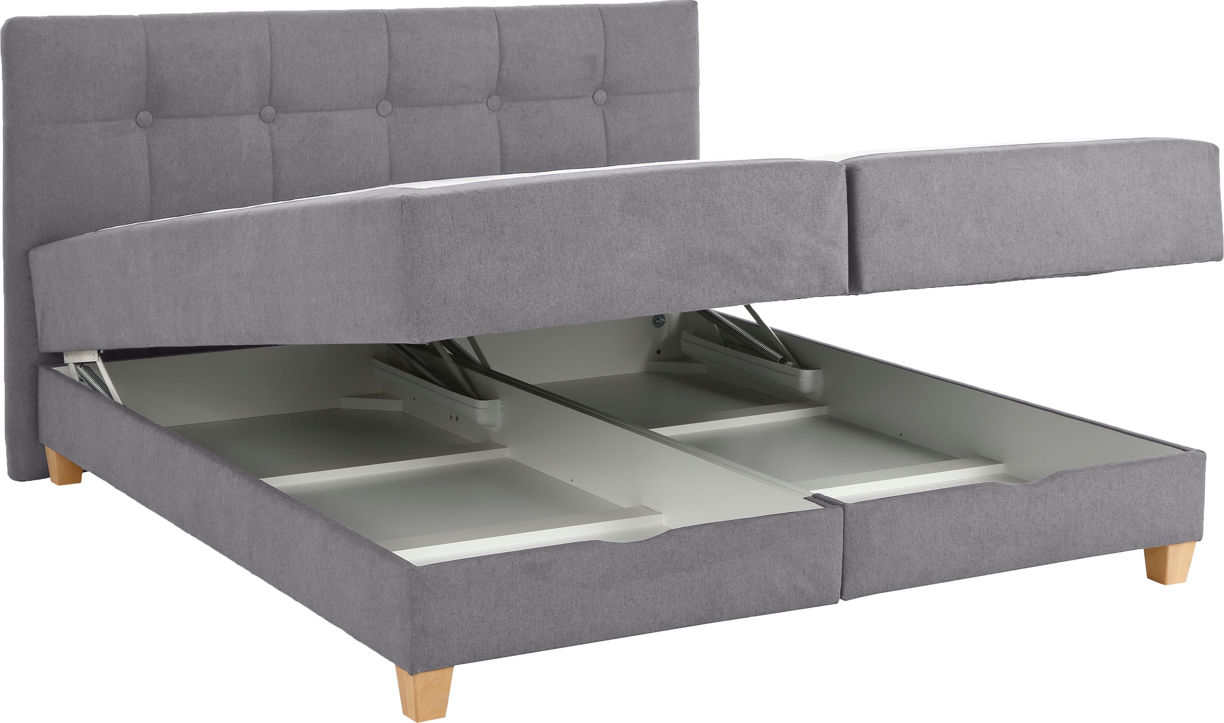 Home affaire Boxbett »Lonrai«, in H2,H3 & H4 und XXL - Überlänge 220cm wählbar, inkl. Topper