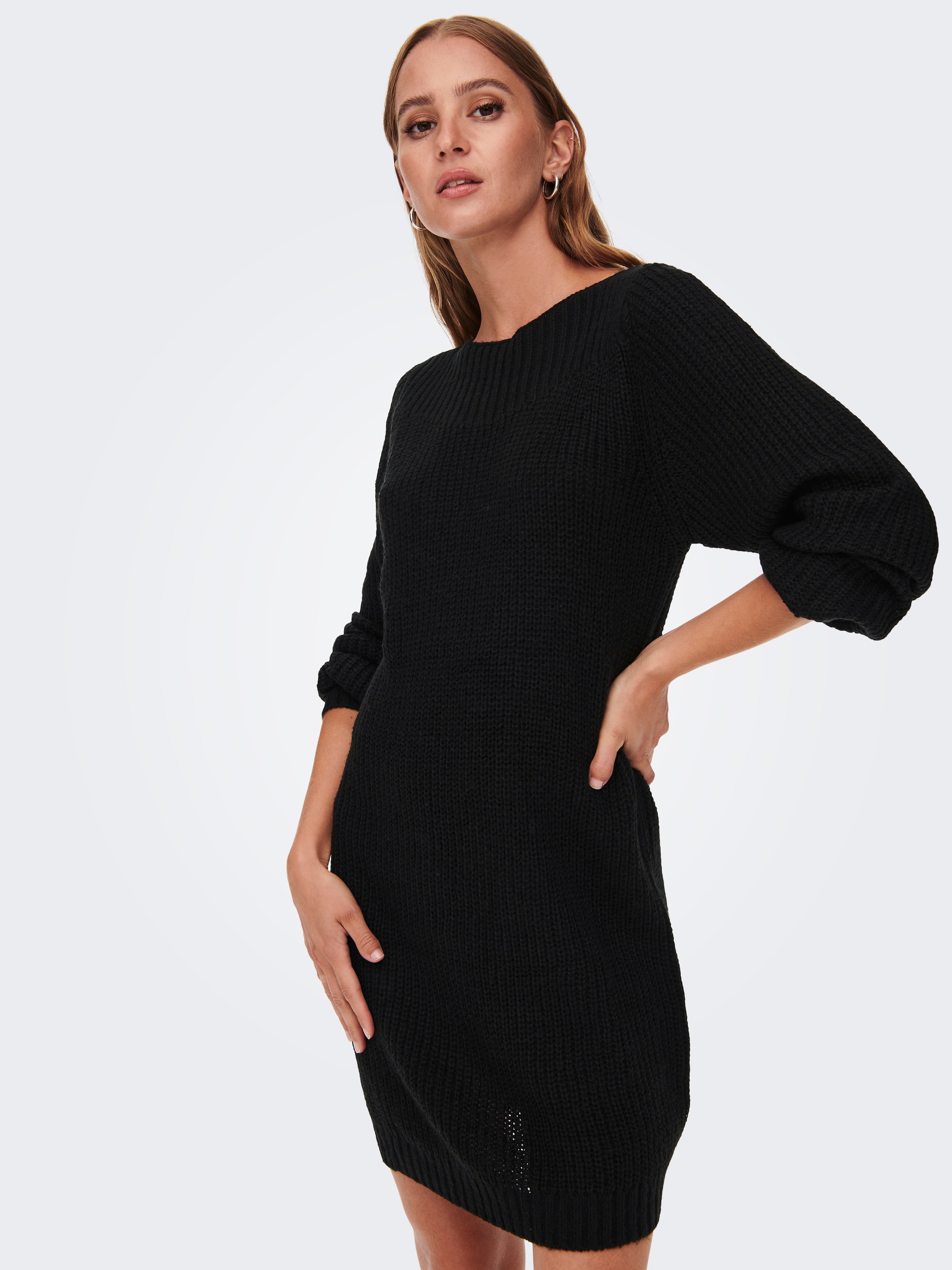 JDY Minikleid »JDYWHITNEY MEGAN L/S BOAT DRESS KNT NOOS«