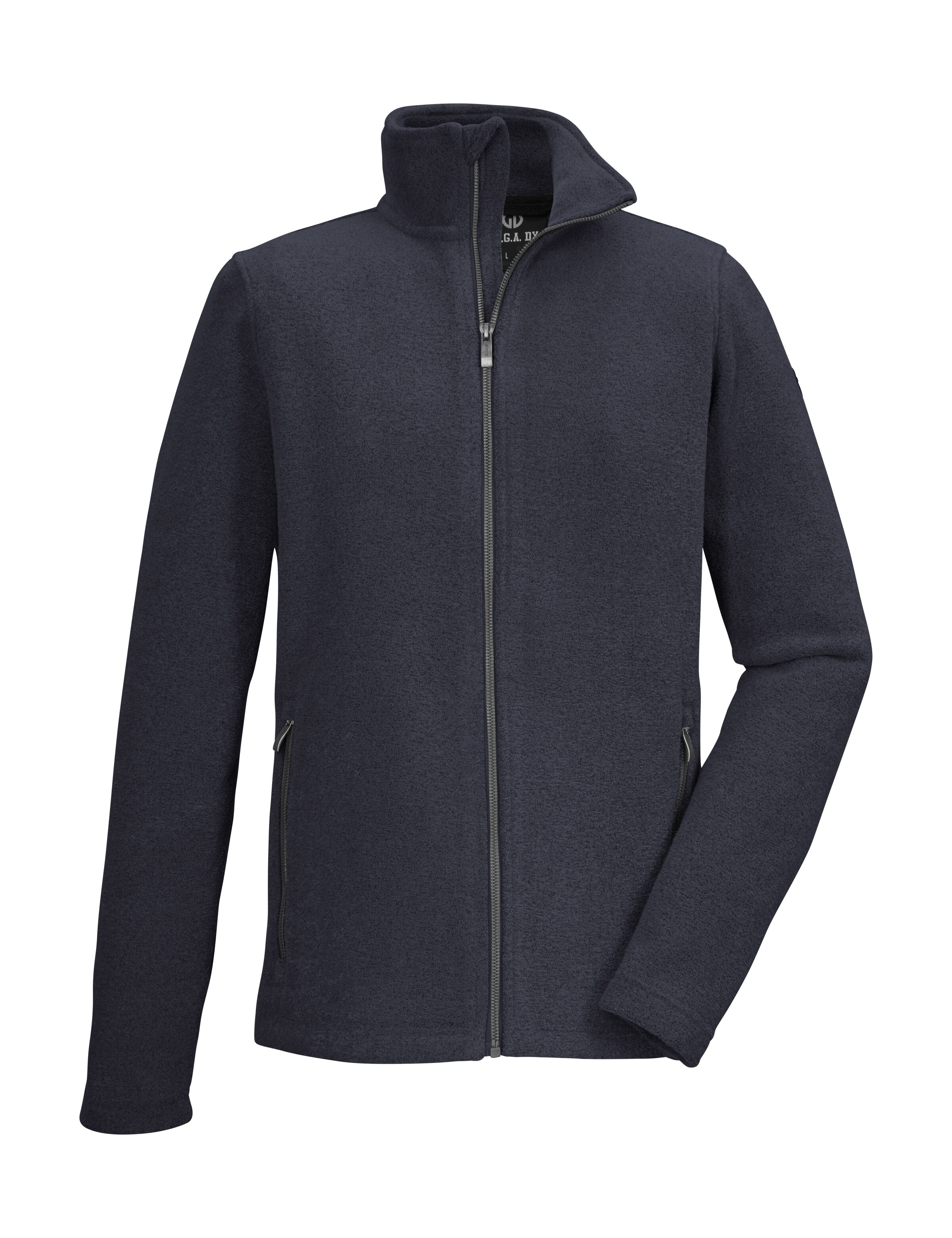 G.I.G.A. DX by killtec Fleecejacke »GS 5 MN KNTFLC JCKT« Strickfleecejacke, Melange-Optik, Reißverschlusstaschen, Kinnschutz