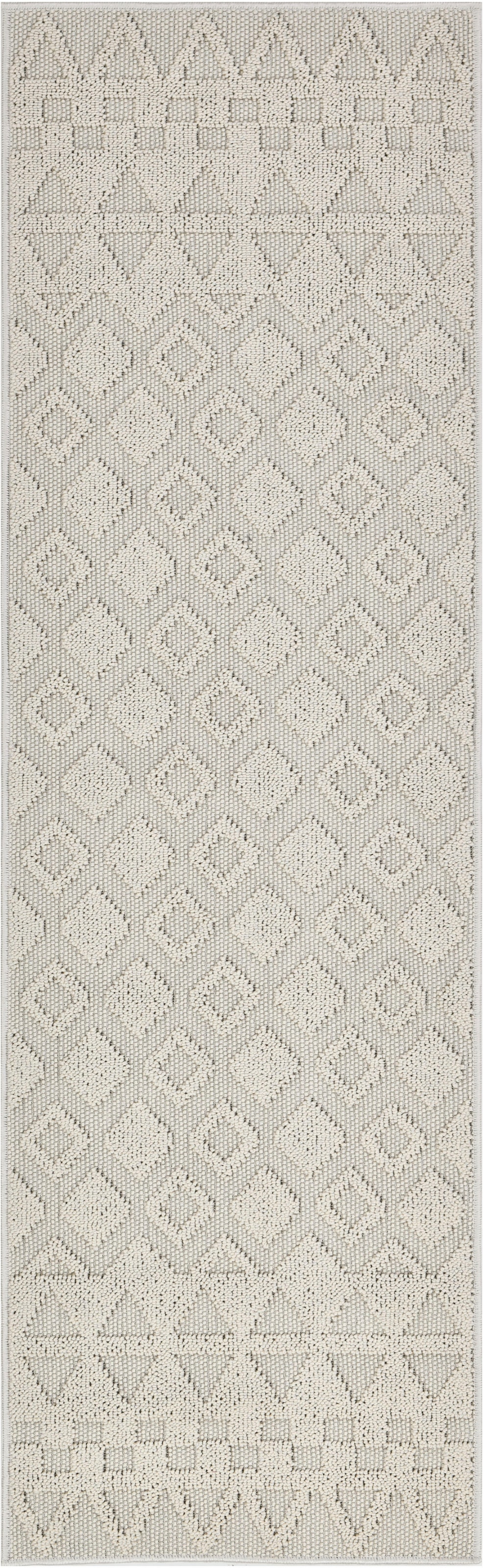 My Home Läufer »Juliane Outdoor« rechteckig 12 mm Höhe Hoch-Tief-Struktur, Boho, Outdoor geeignet in beige