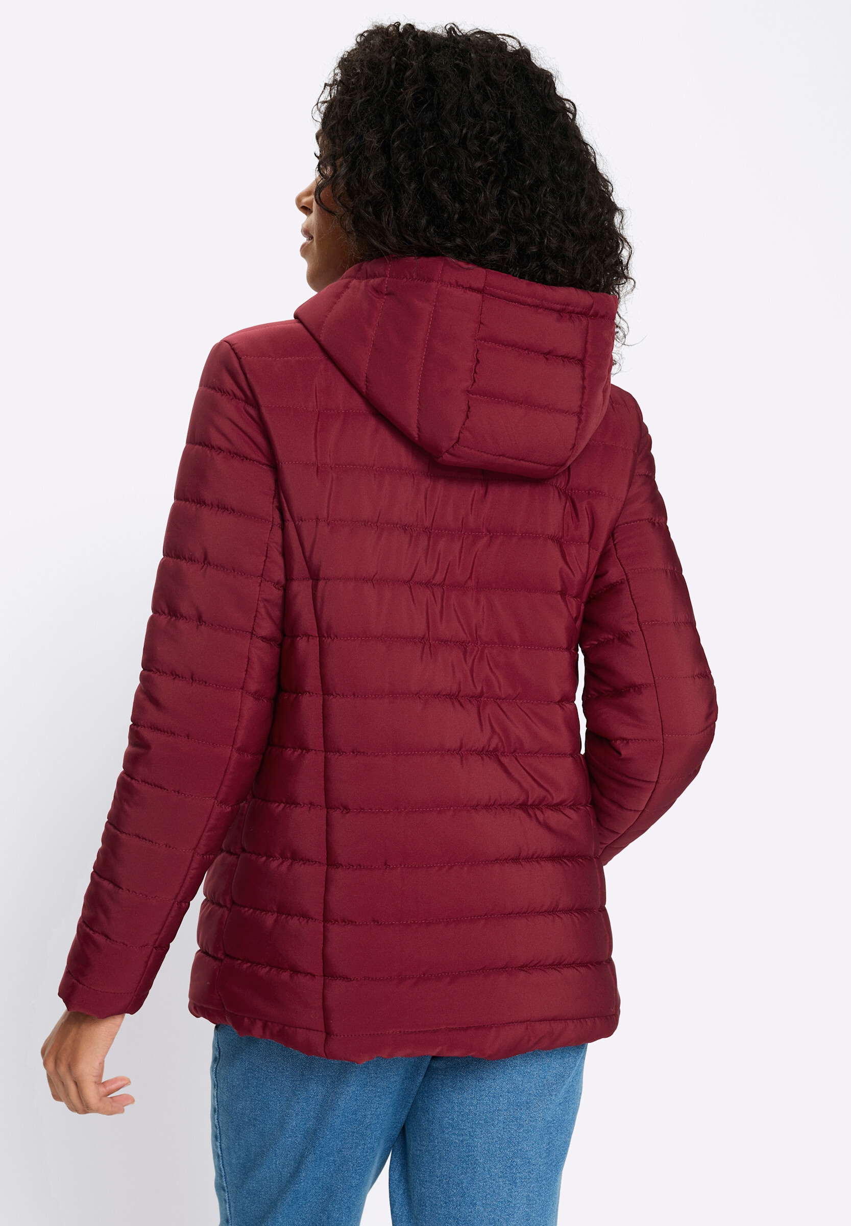 Sieh an! Steppjacke »Steppjacke Steppjacke mit Knebelknöpfen« mit Kapuze