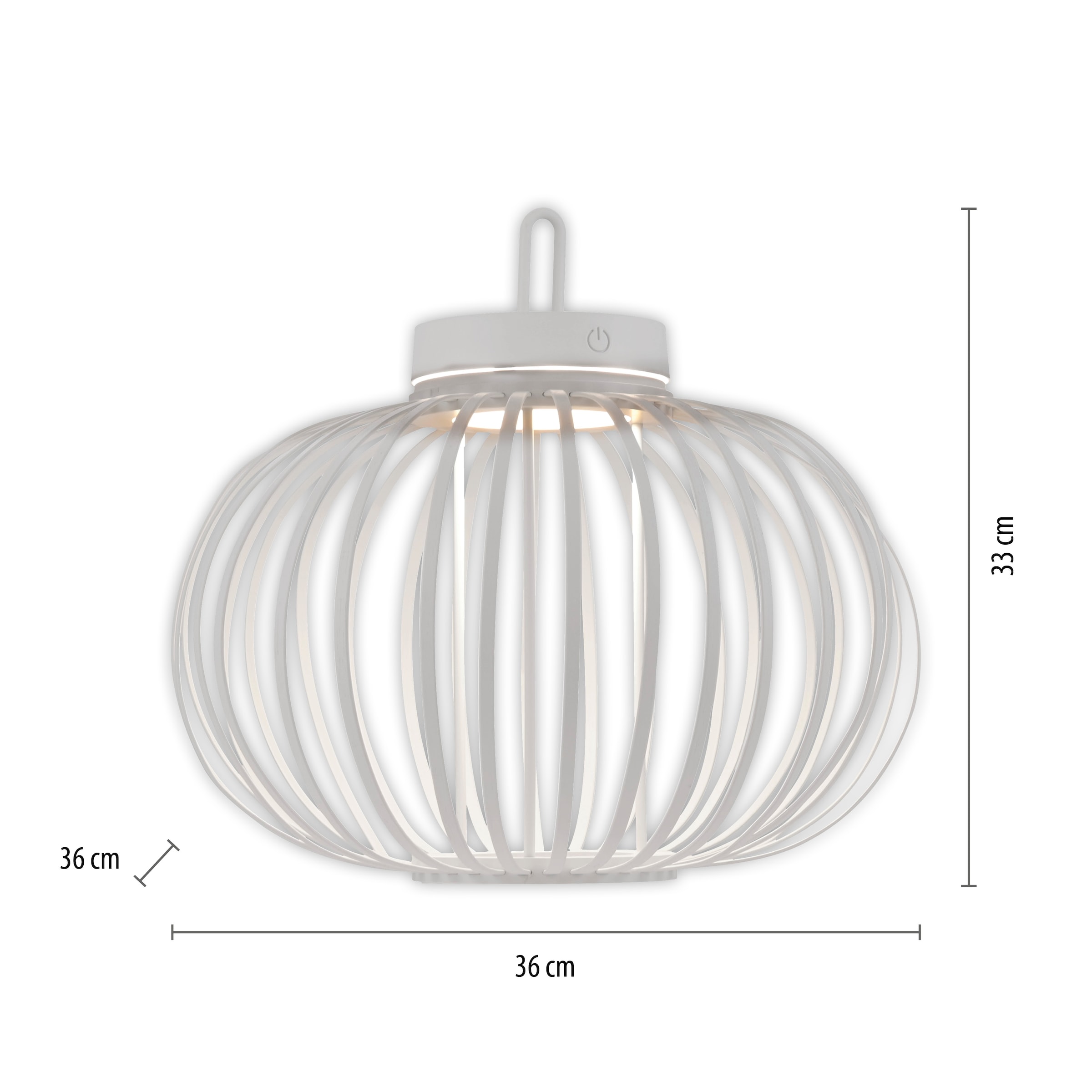 JUST LIGHT Pendelleuchte »AKUBA«, 1 flammig, Leuchtmittel LED-Modul | LED fest integriert, Akkuleuchte