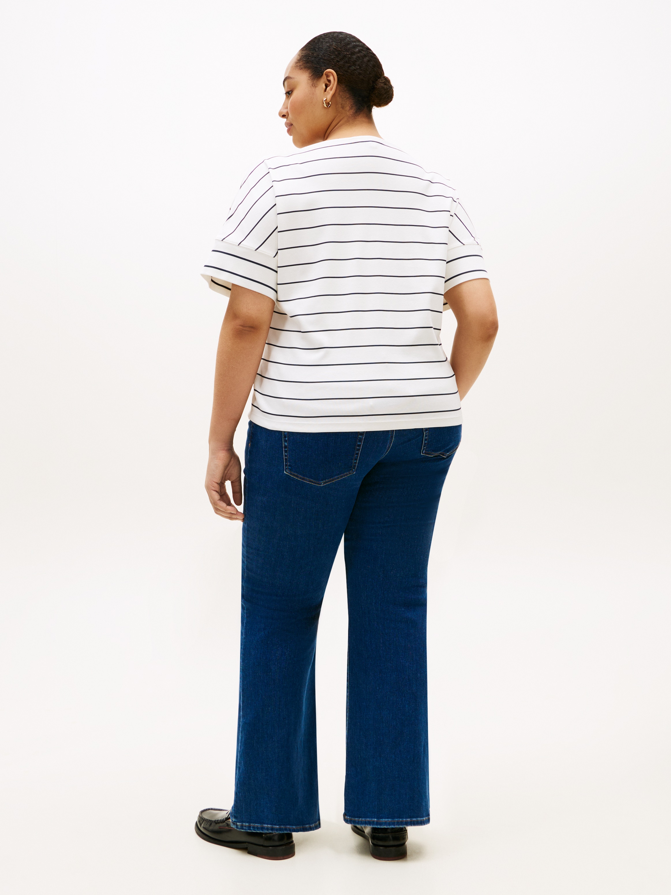 Tommy Hilfiger Curve Kurzarmshirt »CRV MDRN CODY CAP SLV C-NK TEE« in großen Größen