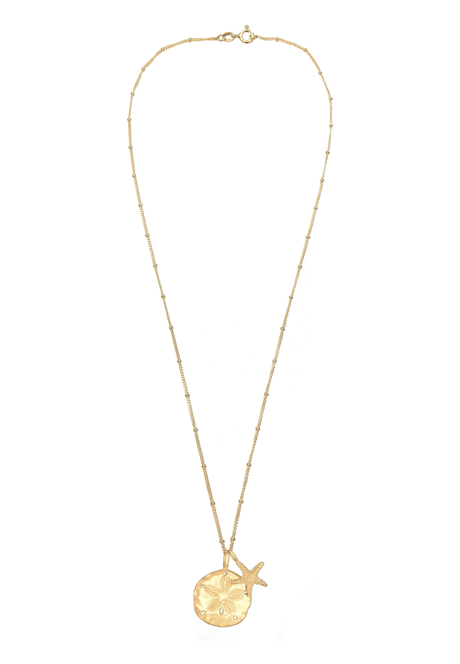 Elli Kette mit Anhänger »Halskette Blume Seestern Maritim 925 Sterling Silber«
