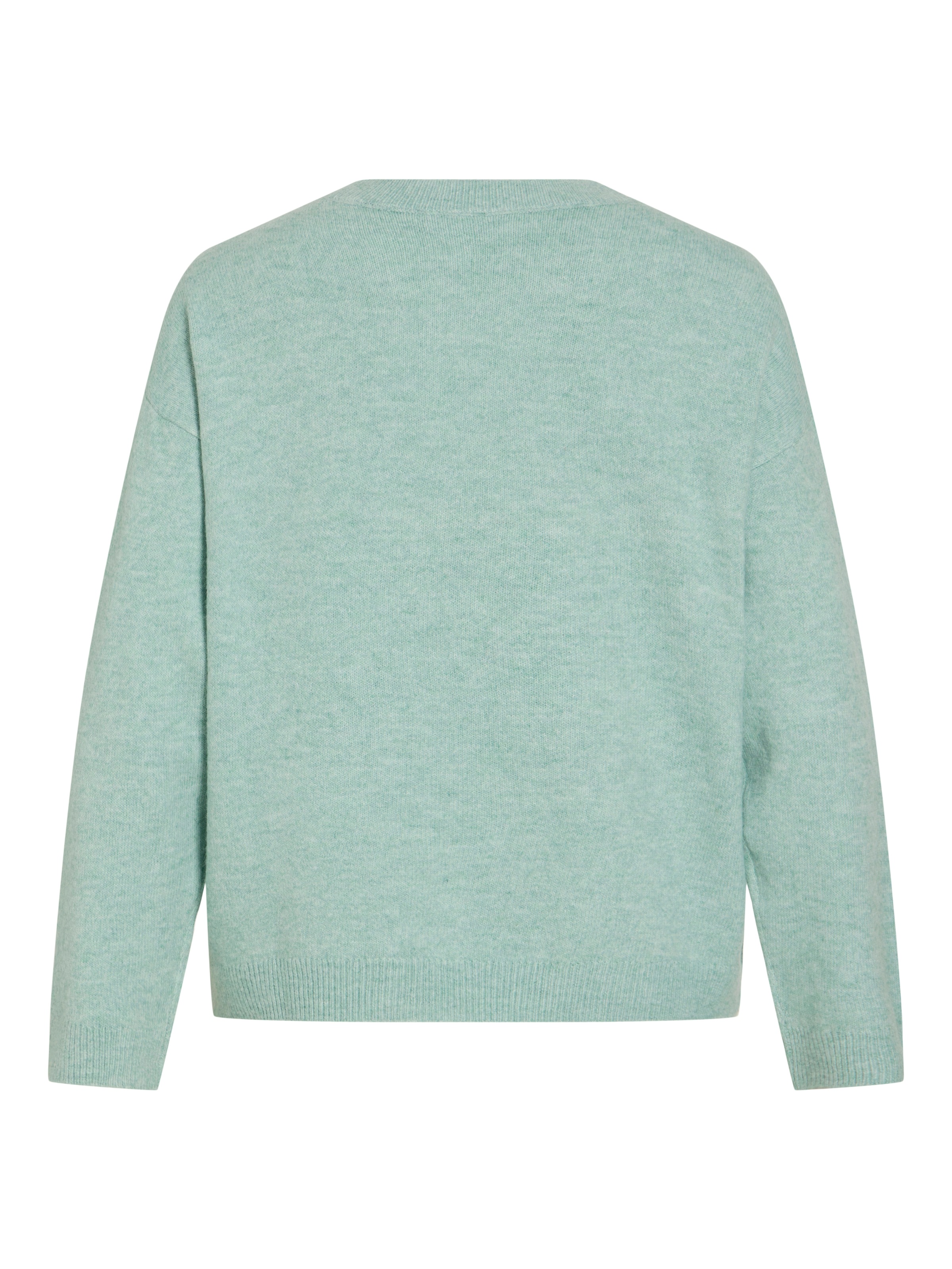 Vila Strickpullover »VILIGA L/S O-NECK KNIT TOP - NOOS« Materialmix, relaxed fit