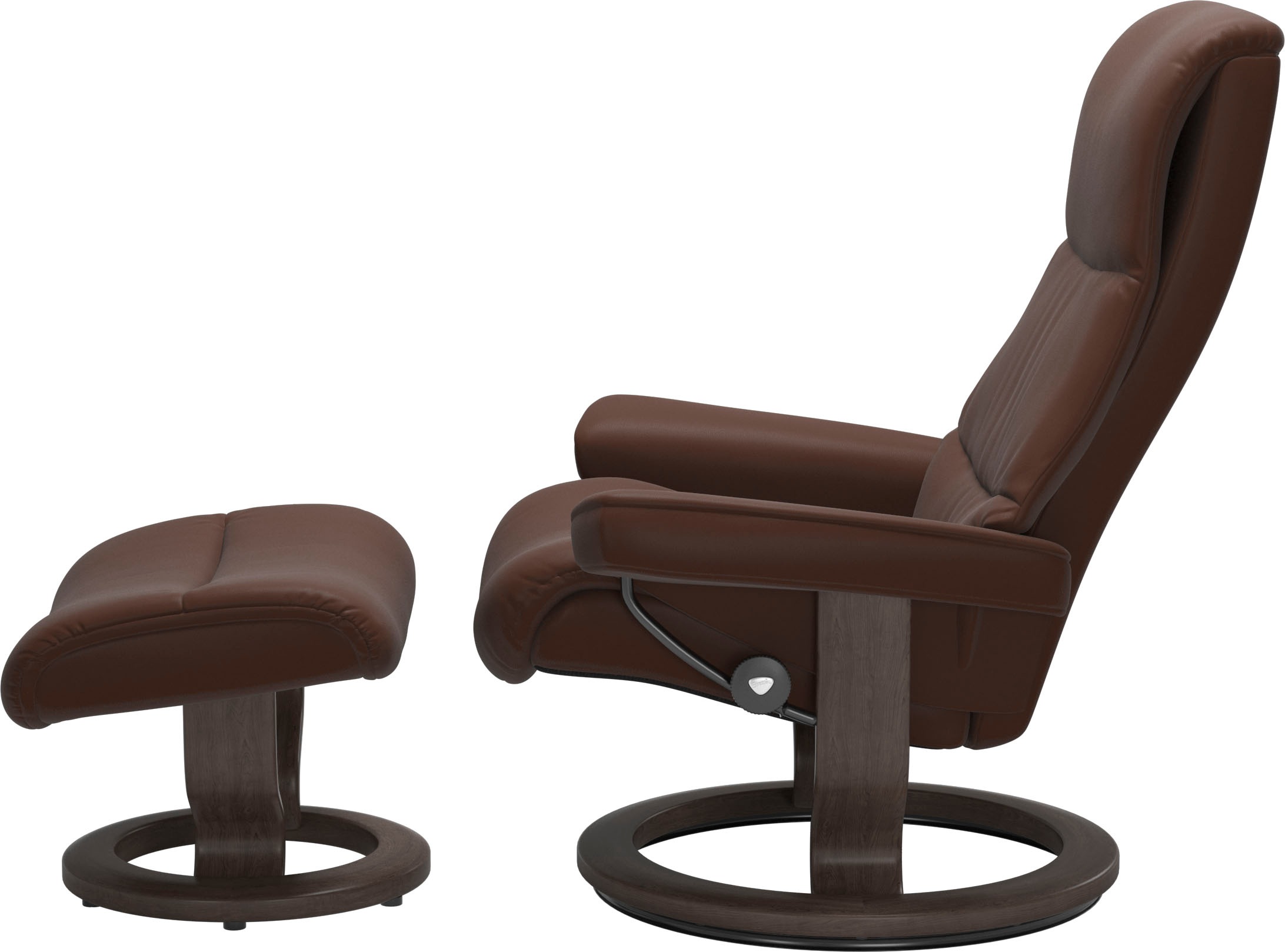 Stressless® Relaxsessel »View« Set, Relaxsessel mit Hocker,  mit Classic Base, Größe S,Gestell Wenge